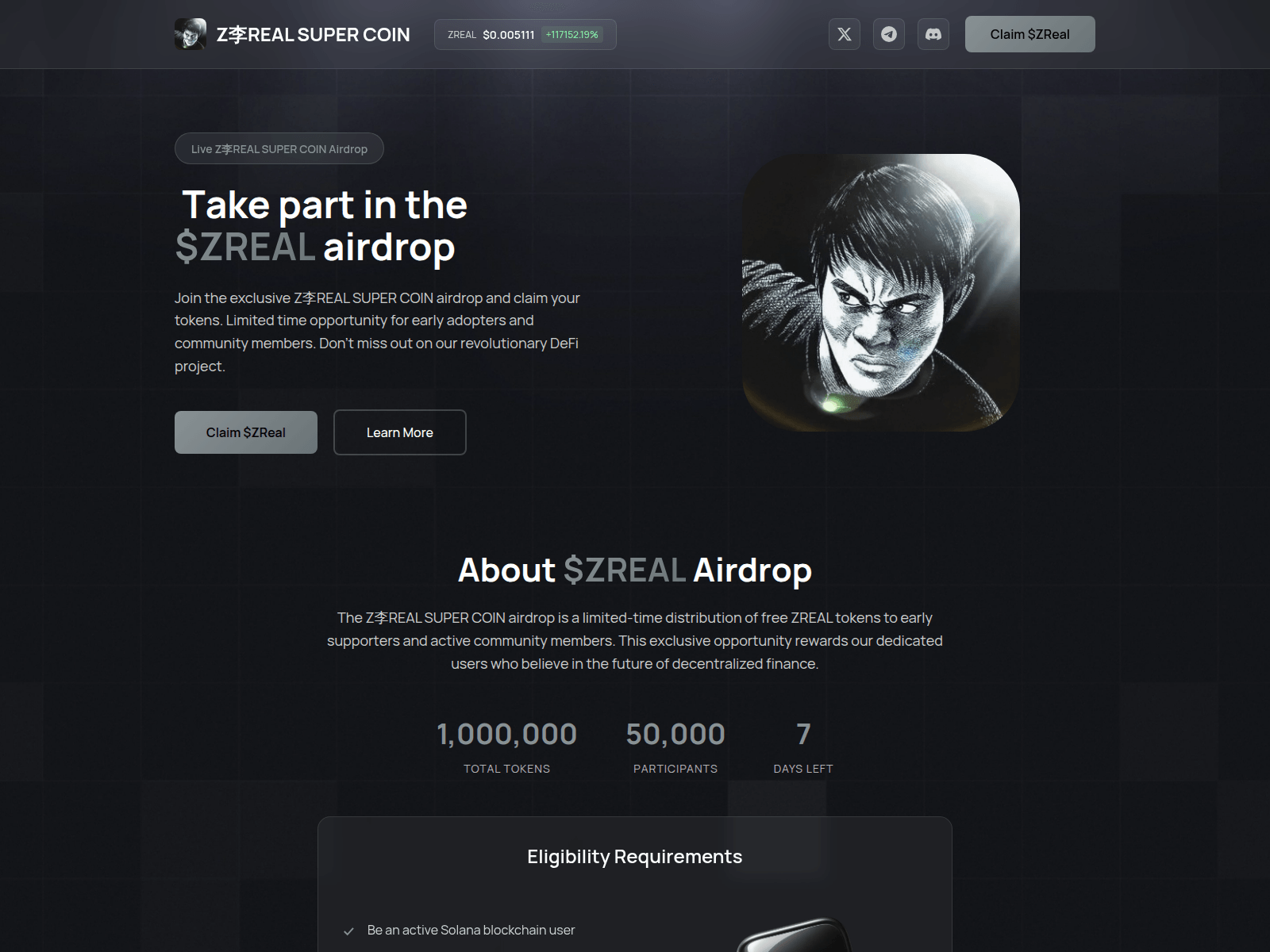 Screenshot of claim-zreal.pages.dev