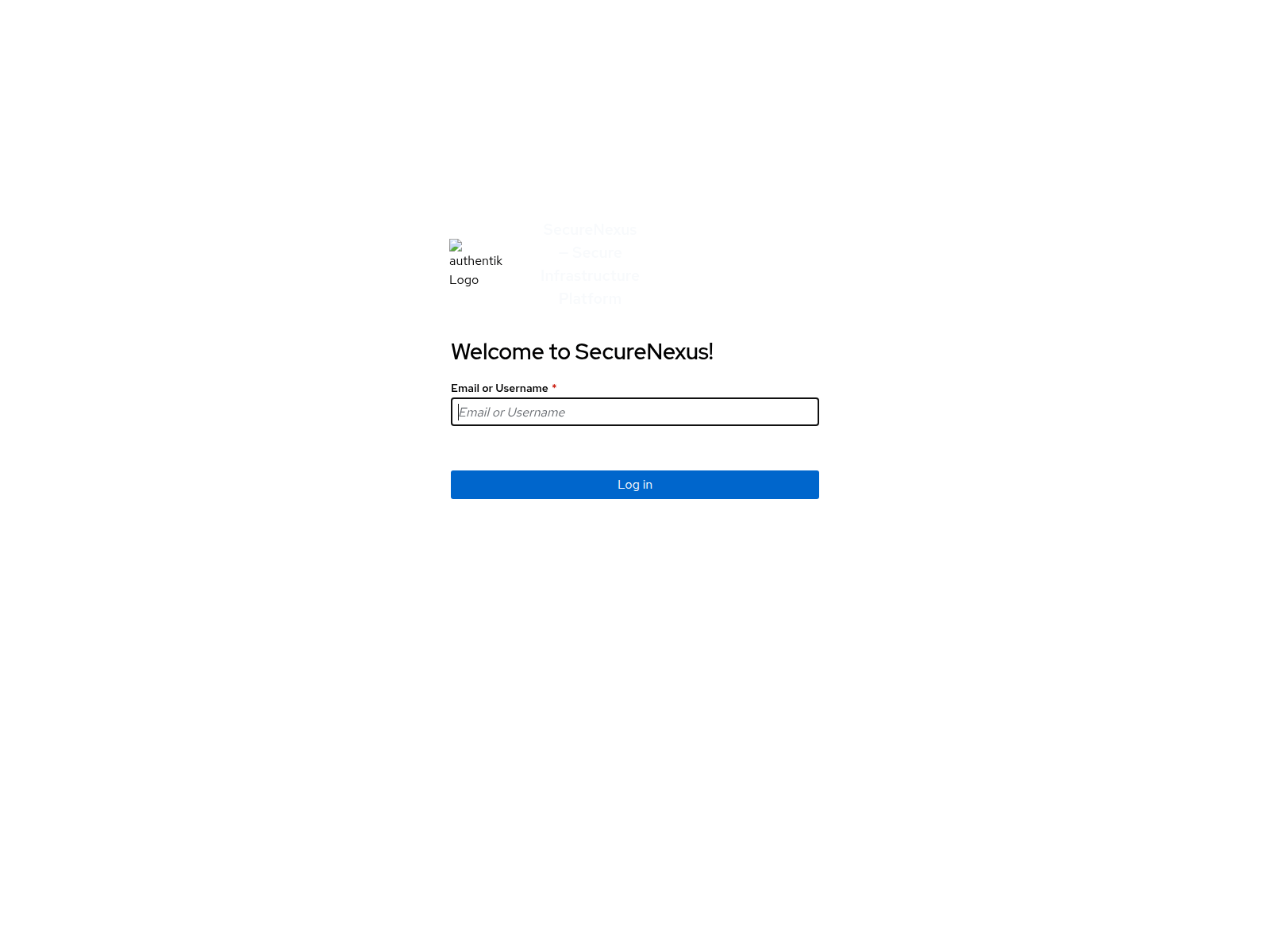 Screenshot of authentik.securenexus.net