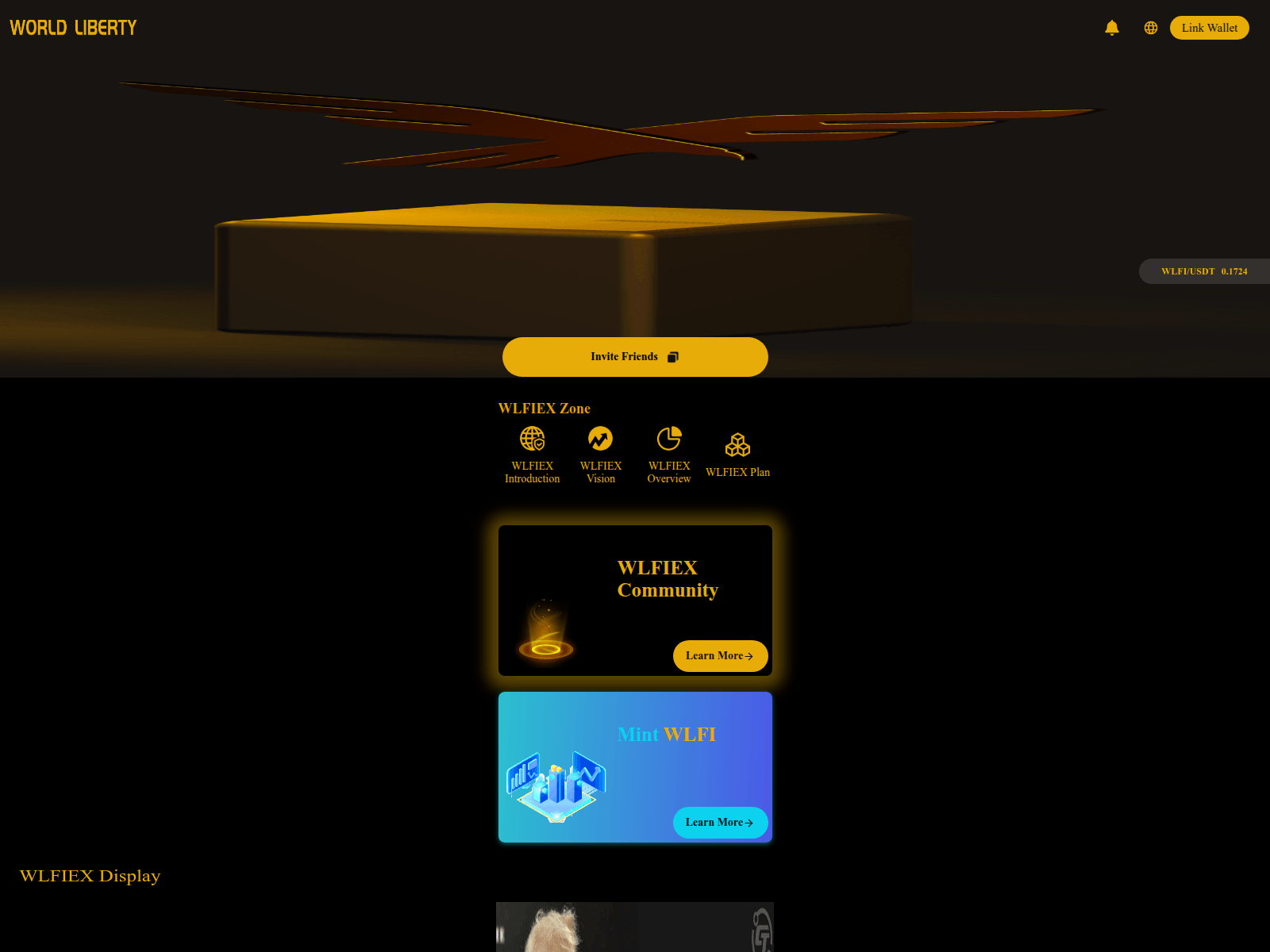 Screenshot of dapp.worldlibertyfinancial.mobi