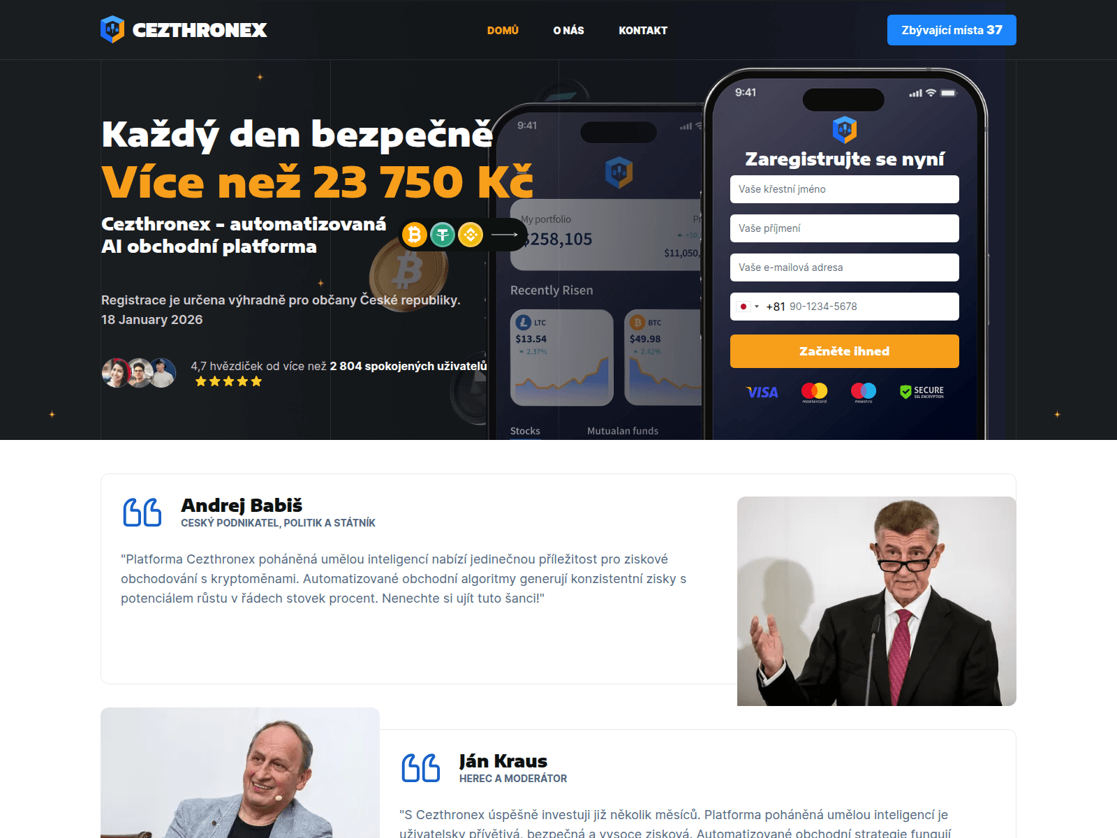 Screenshot of cez-thronex.net