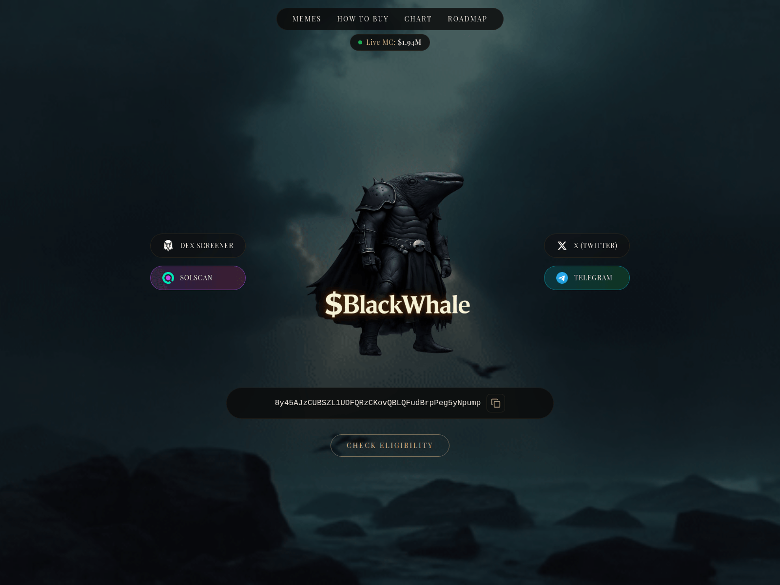 Screenshot of blackwhalesol.net