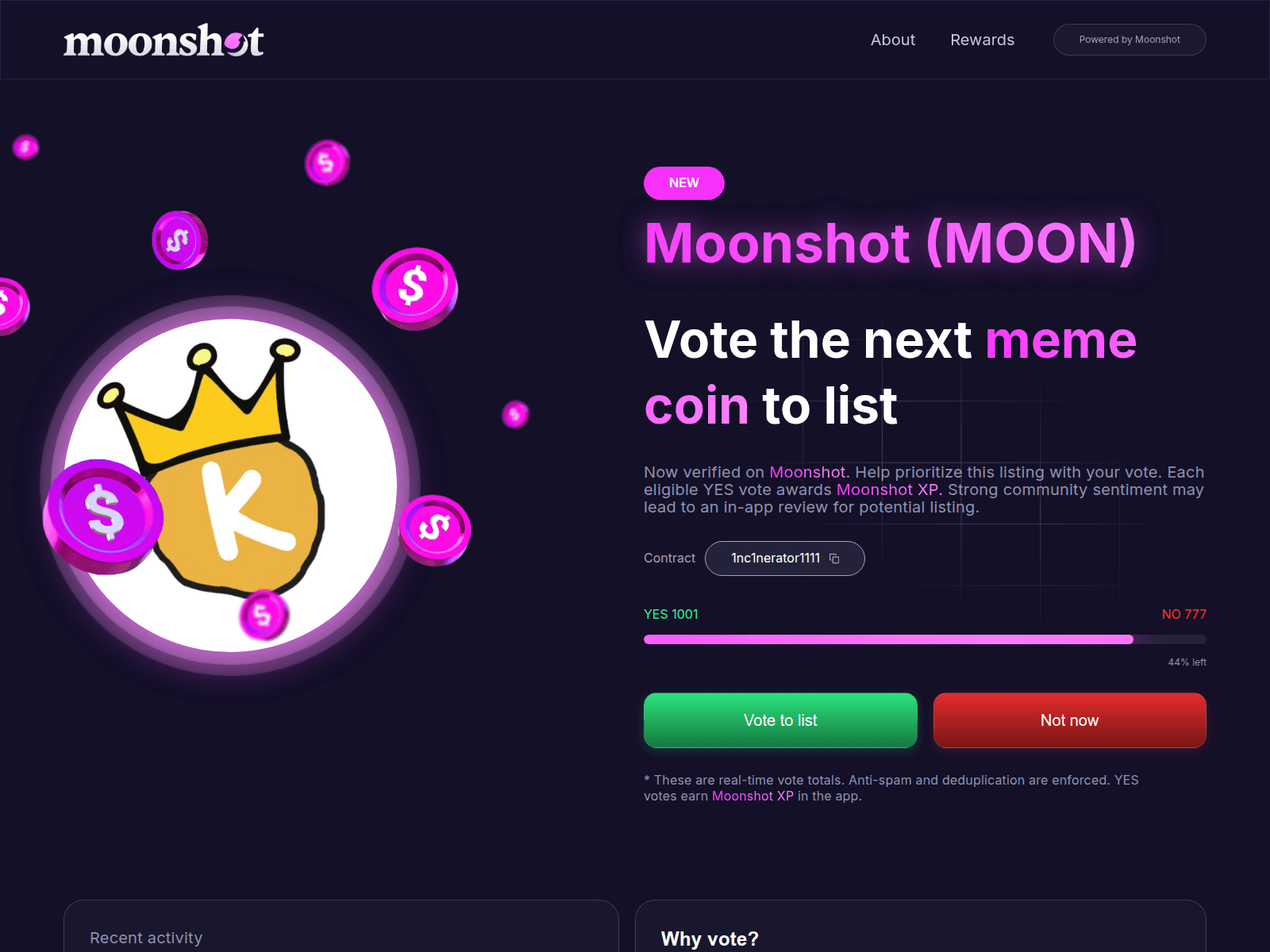 Screenshot of moonesrshot.com