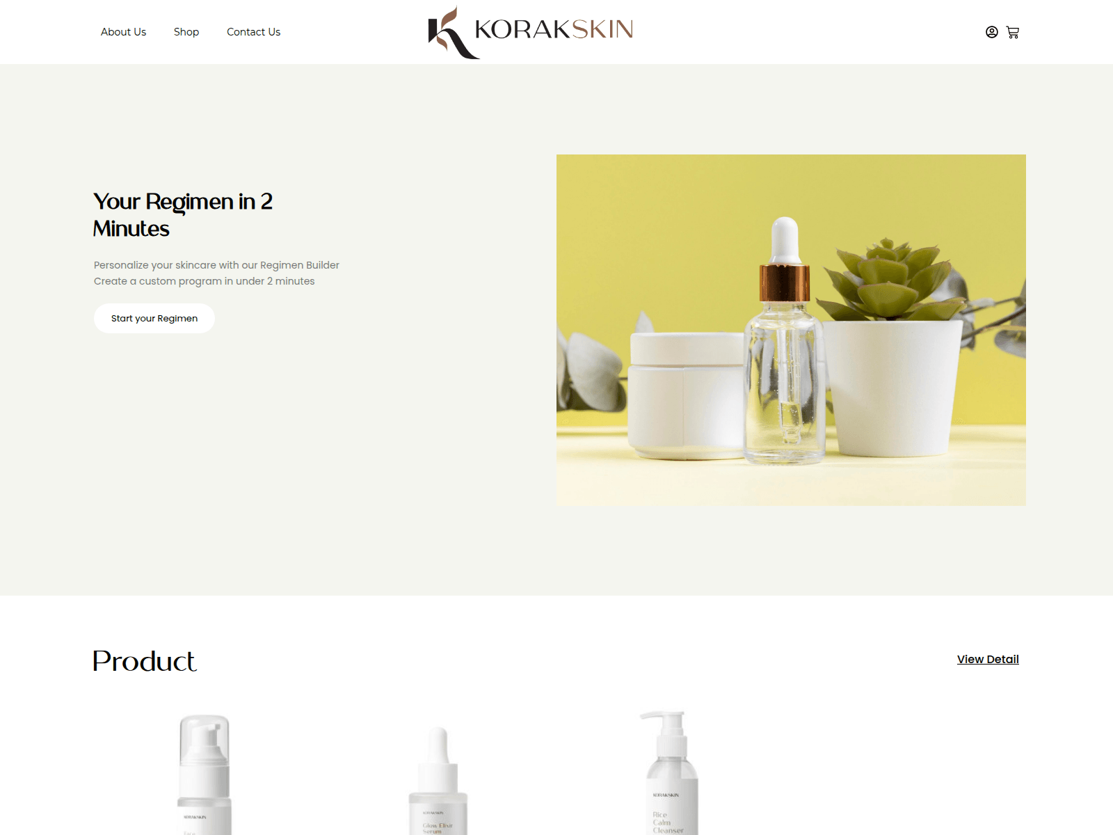 Screenshot of korakskin.com