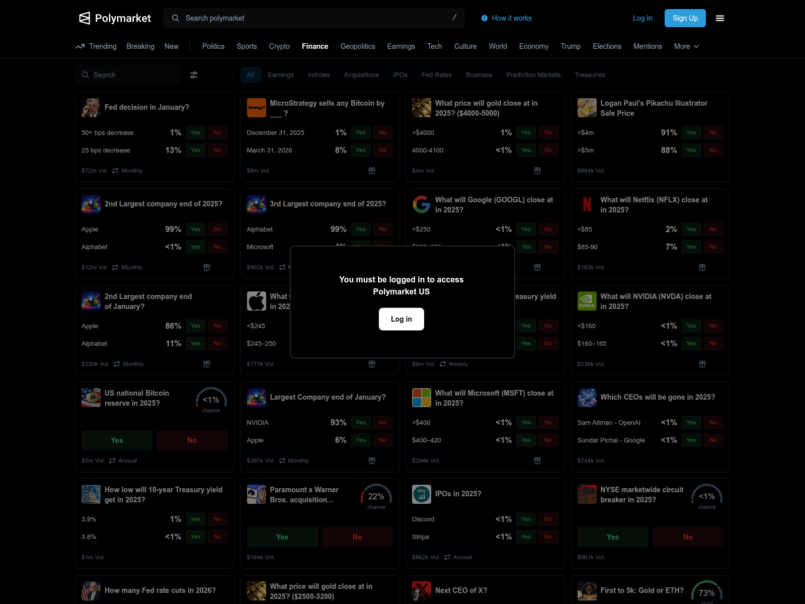 Screenshot of polybeta.market