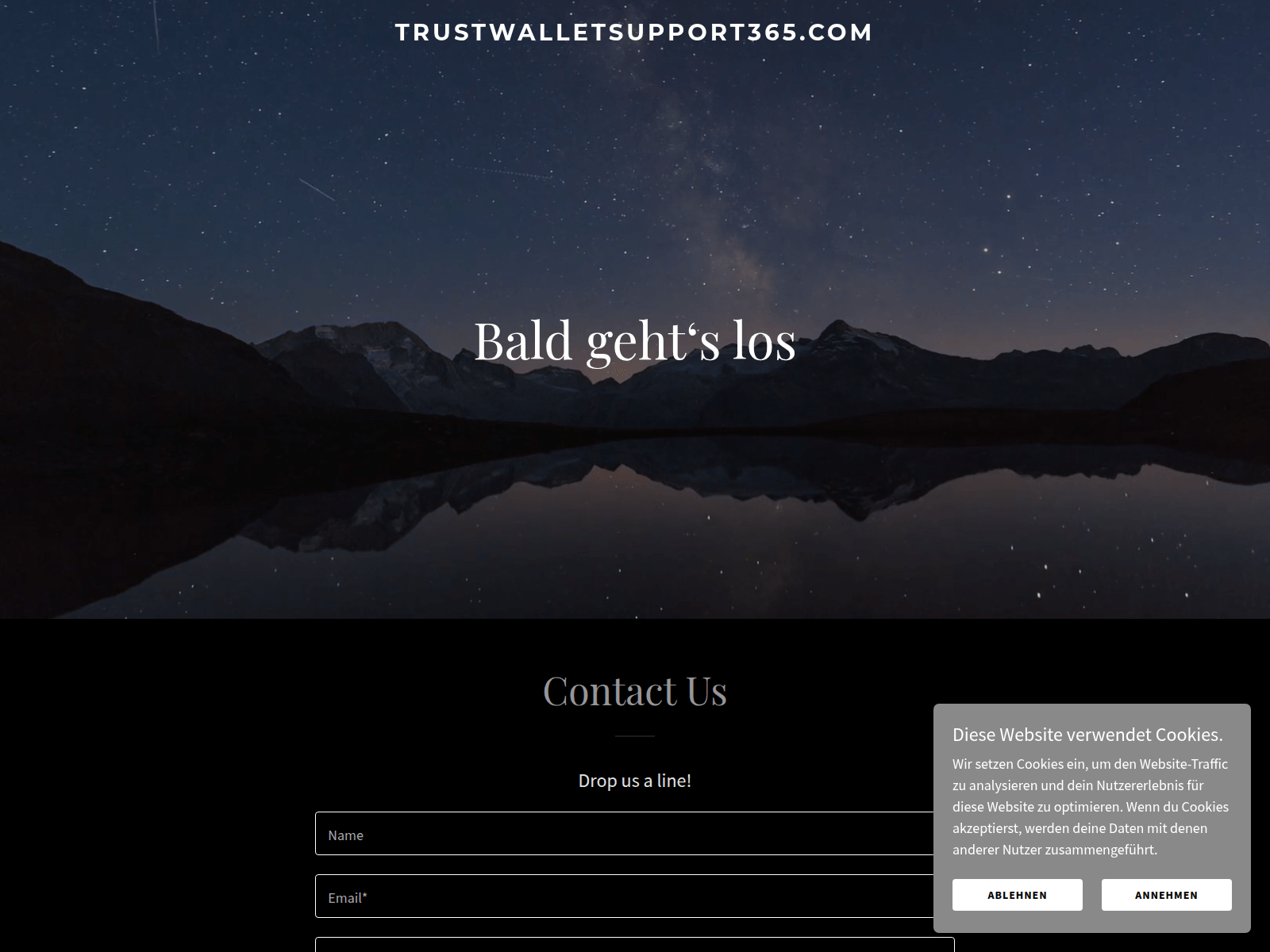 Screenshot of trustwalletsupport365.com