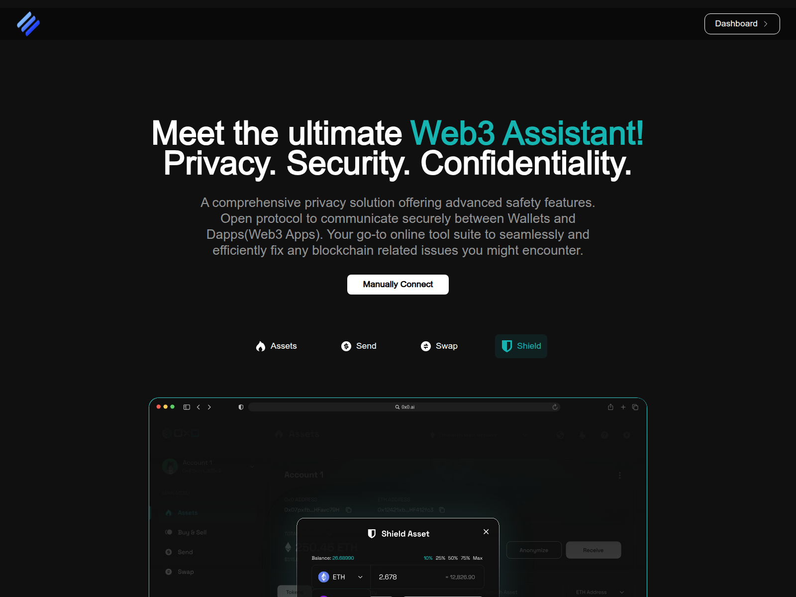 Forensic screenshot of decentralnodehub.com
