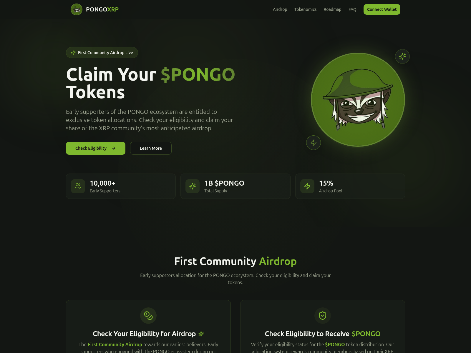 Screenshot of pongoxrpreward.info