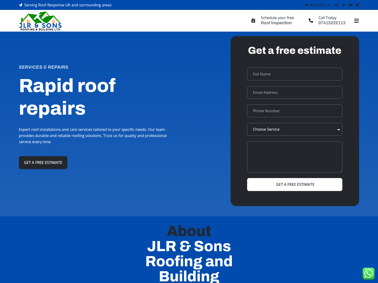 Screenshot of jlrandsons.co.uk