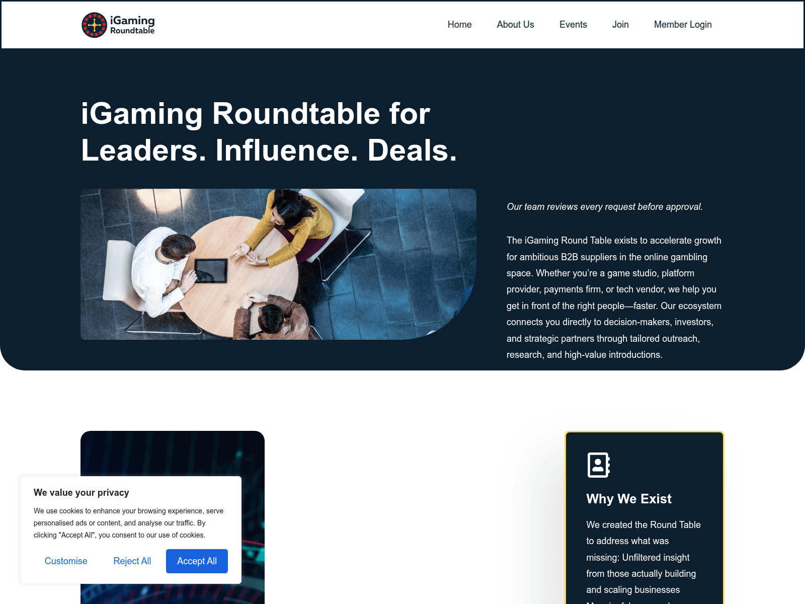 Screenshot of igamingroundtable.com