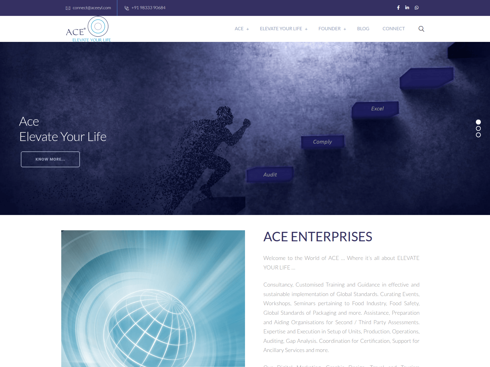 Screenshot of aceeyl.com