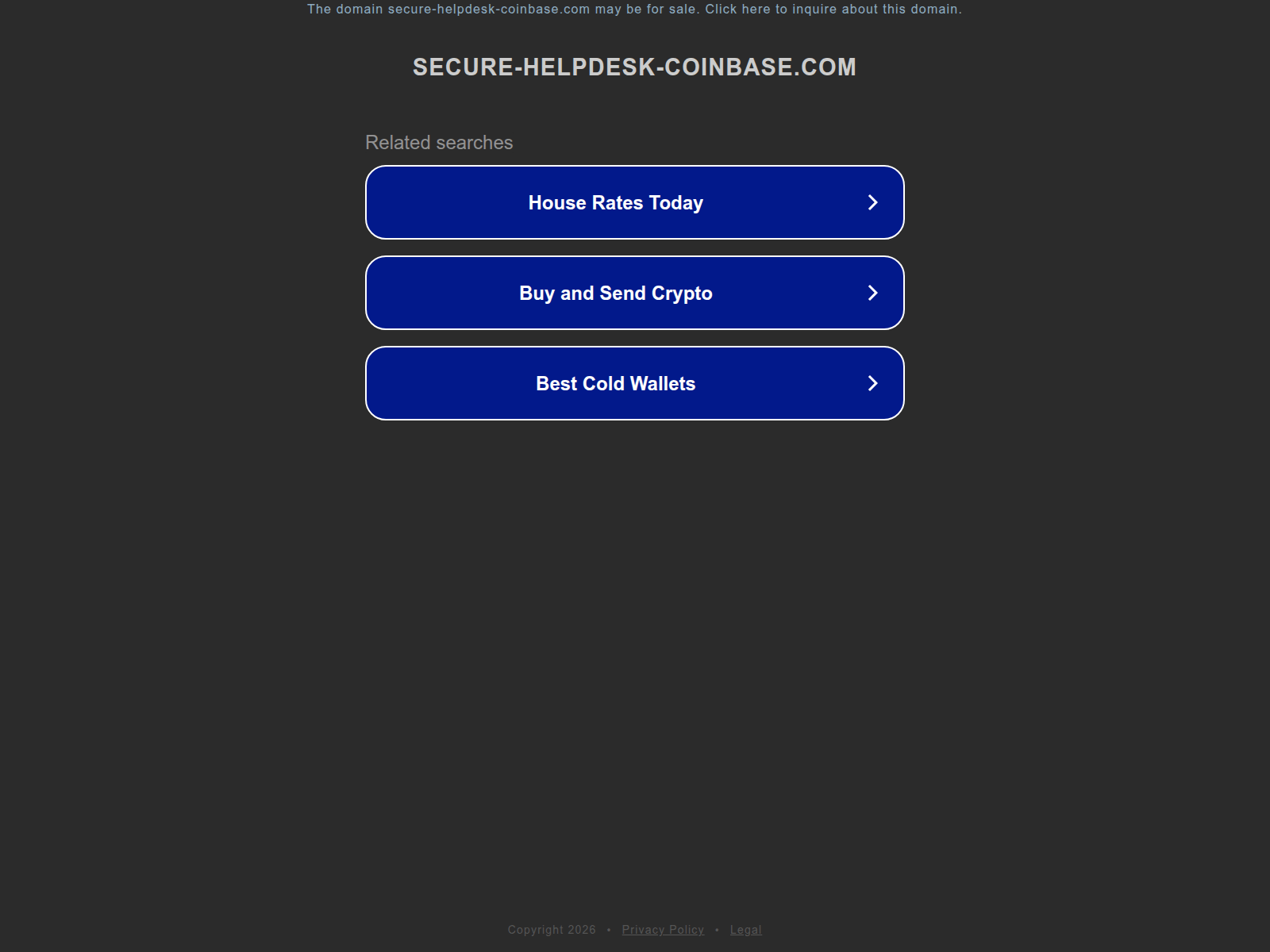 Screenshot of ww25.secure-helpdesk-coinbase.com