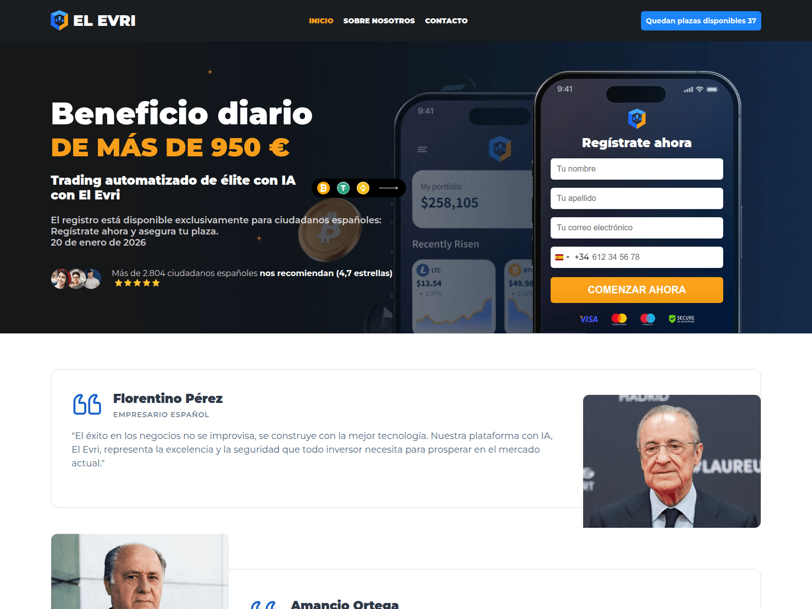 Screenshot of elevri.net