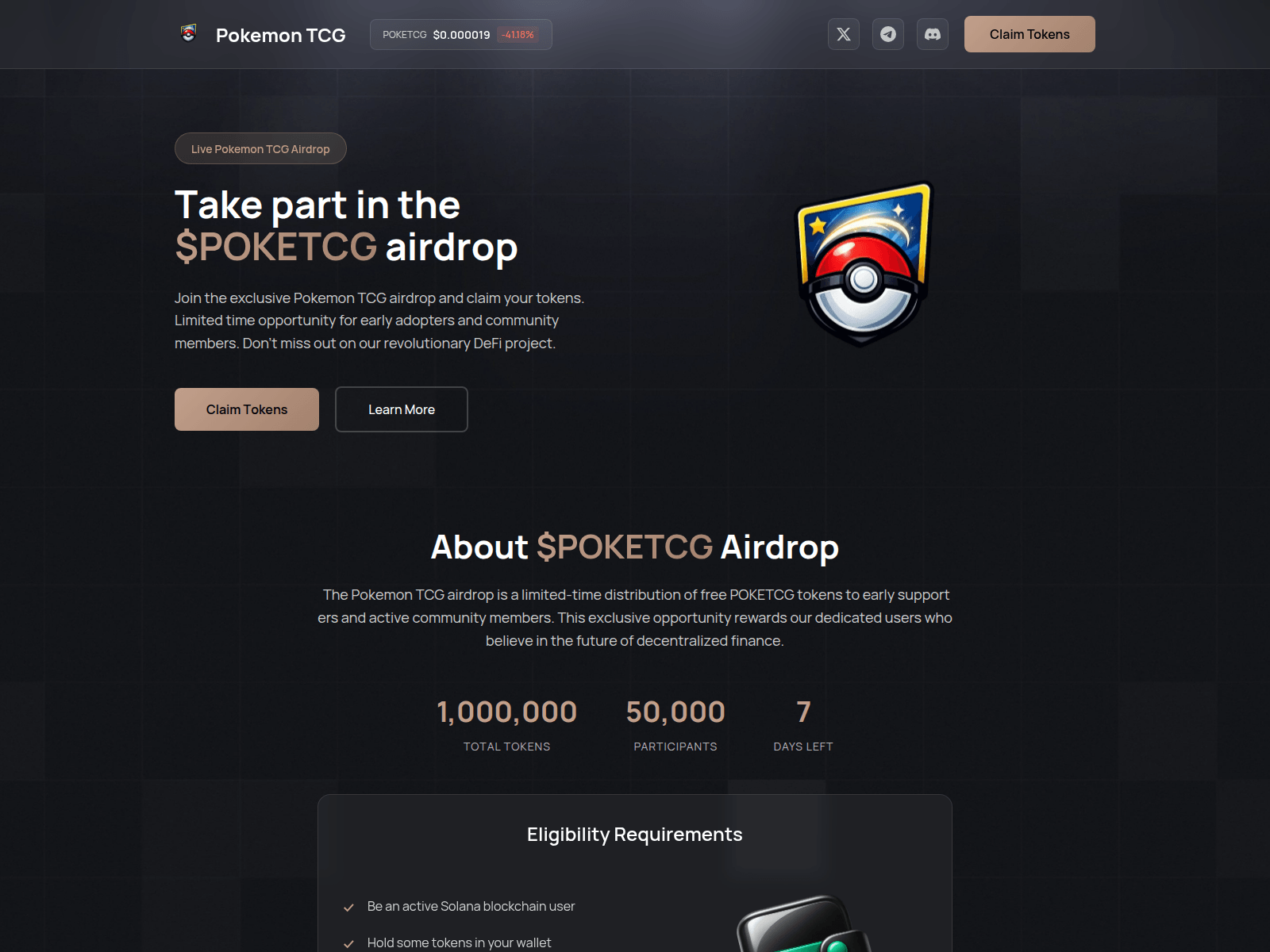 Screenshot of register-poketcg.fun