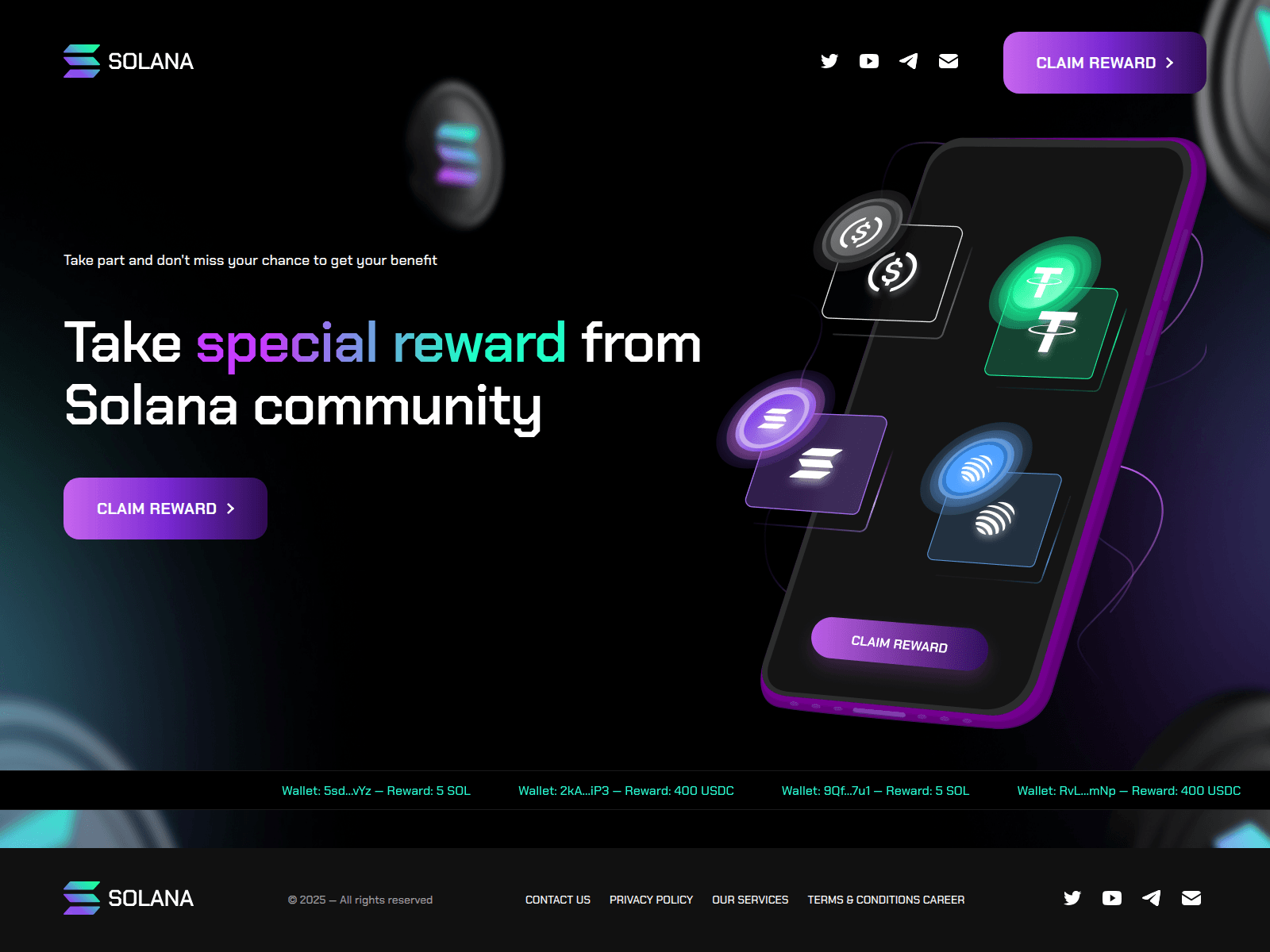 Screenshot of sol-claim2026.com