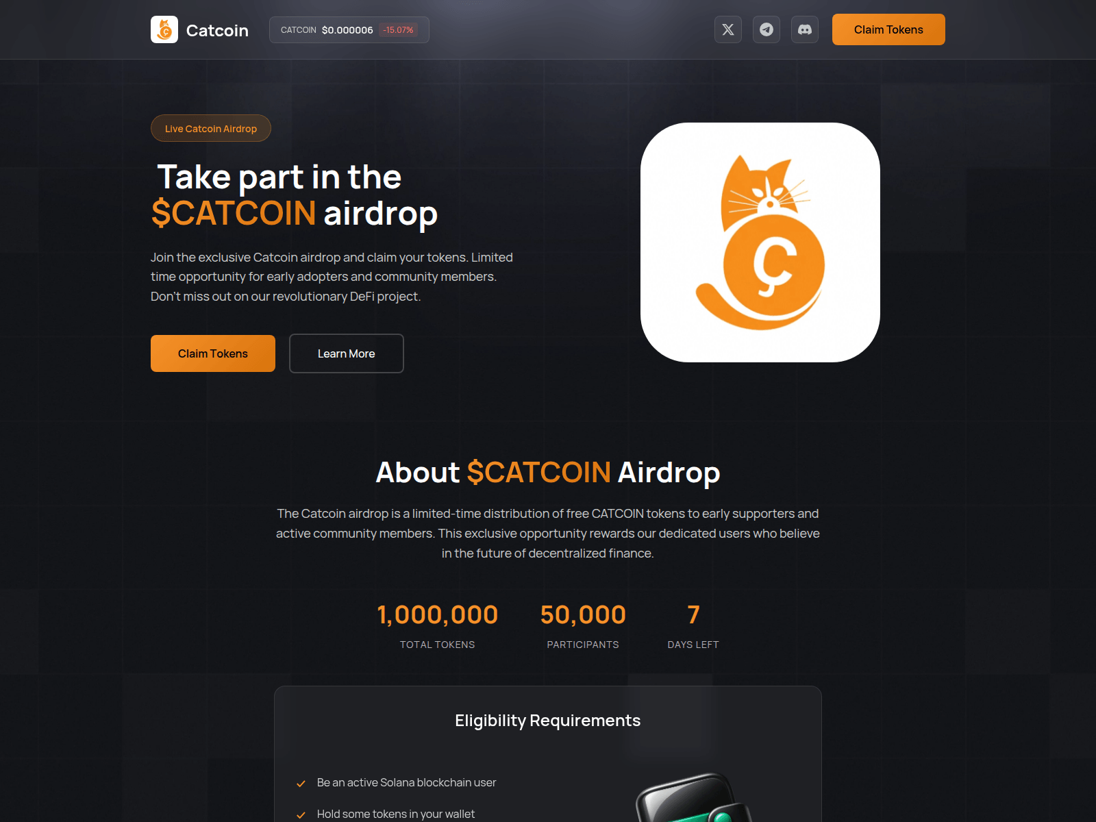 Screenshot of register-catcoin.fun