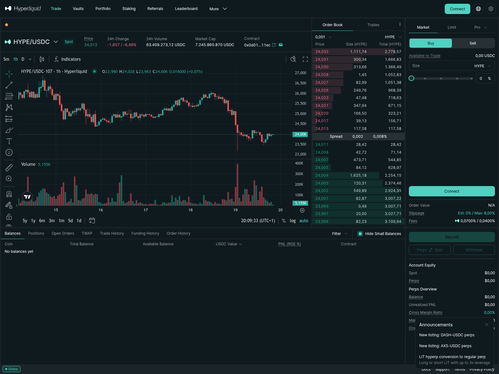 Screenshot of connect-hyperiluid.trade