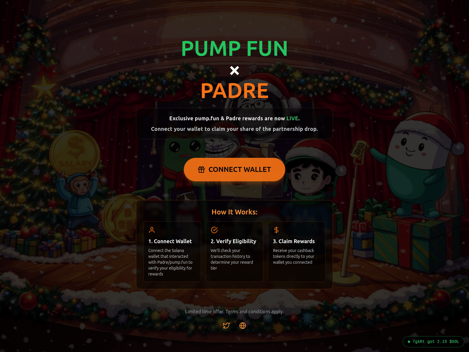 Screenshot of cashbackpadre.gg