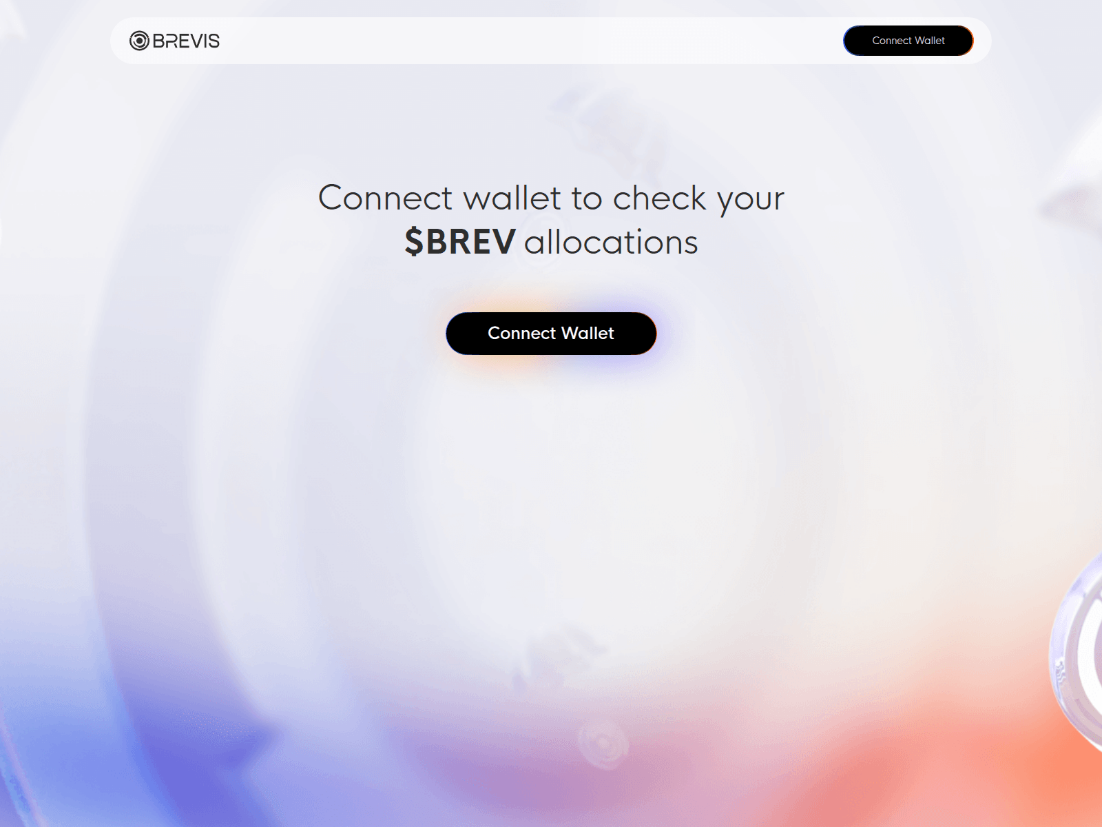 Screenshot of claim.bravis.network