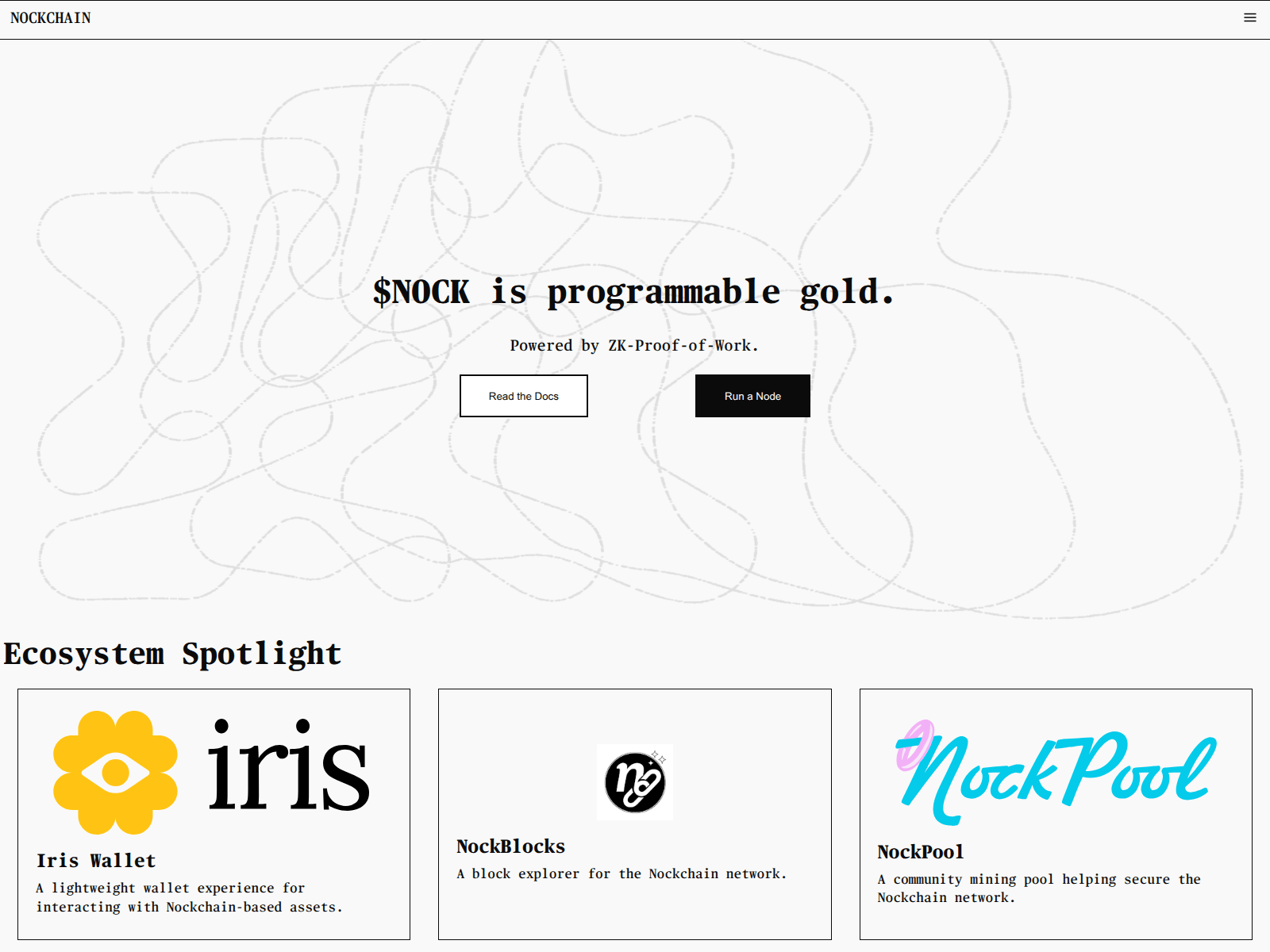 Screenshot of nock-chain.click