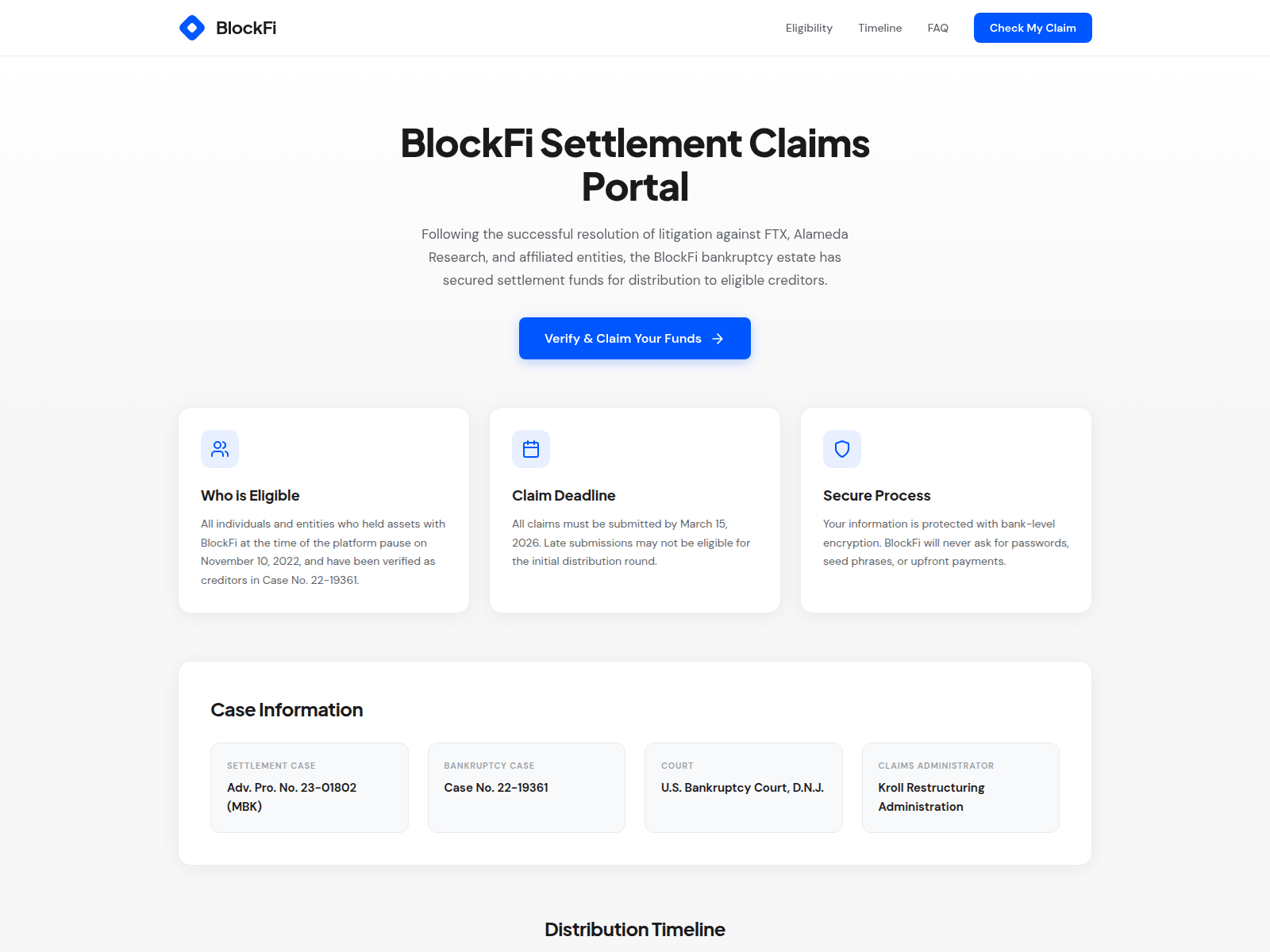 Screenshot of claim-blockfi.live