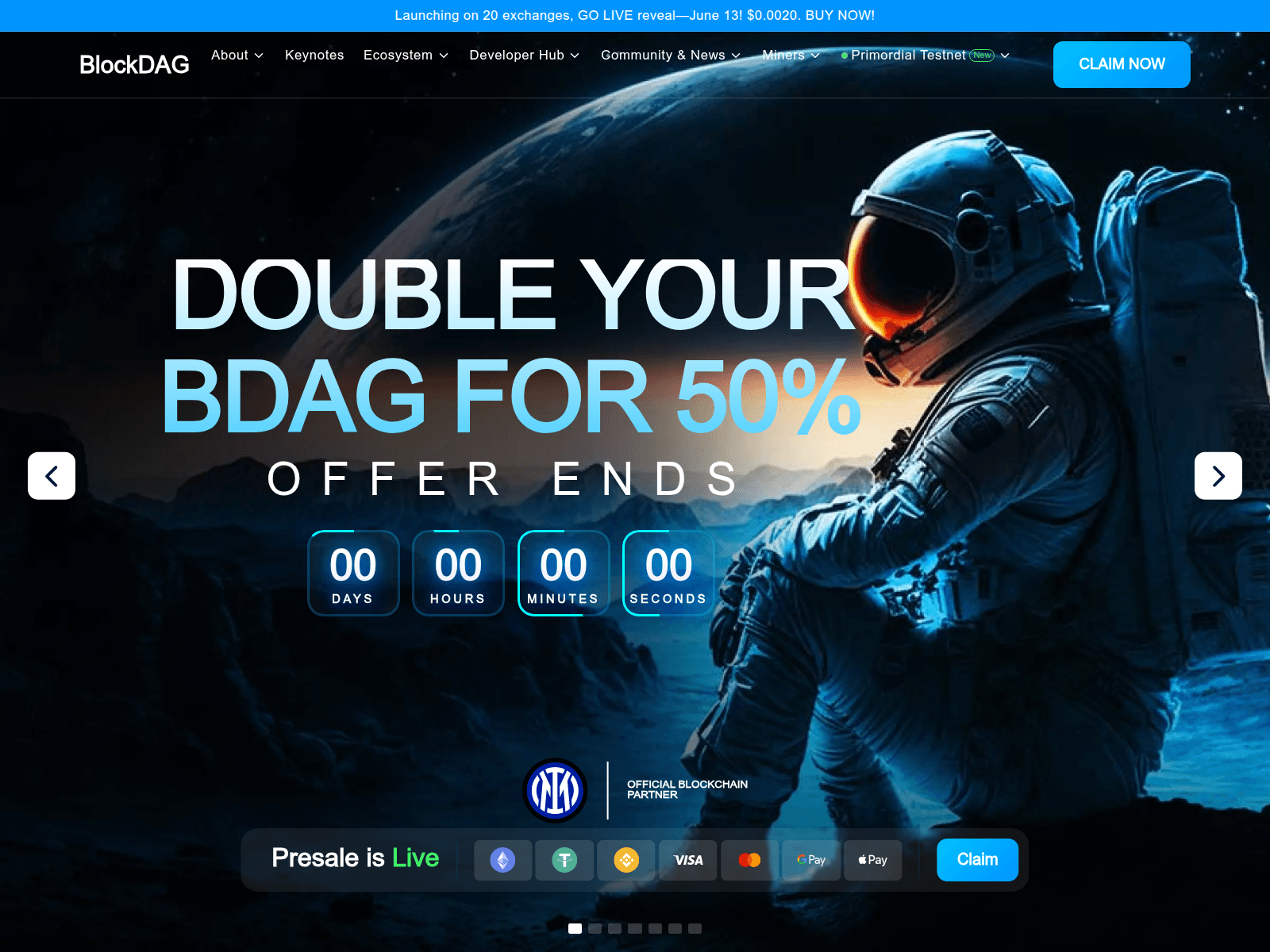 Screenshot of blockdagnetwork.website