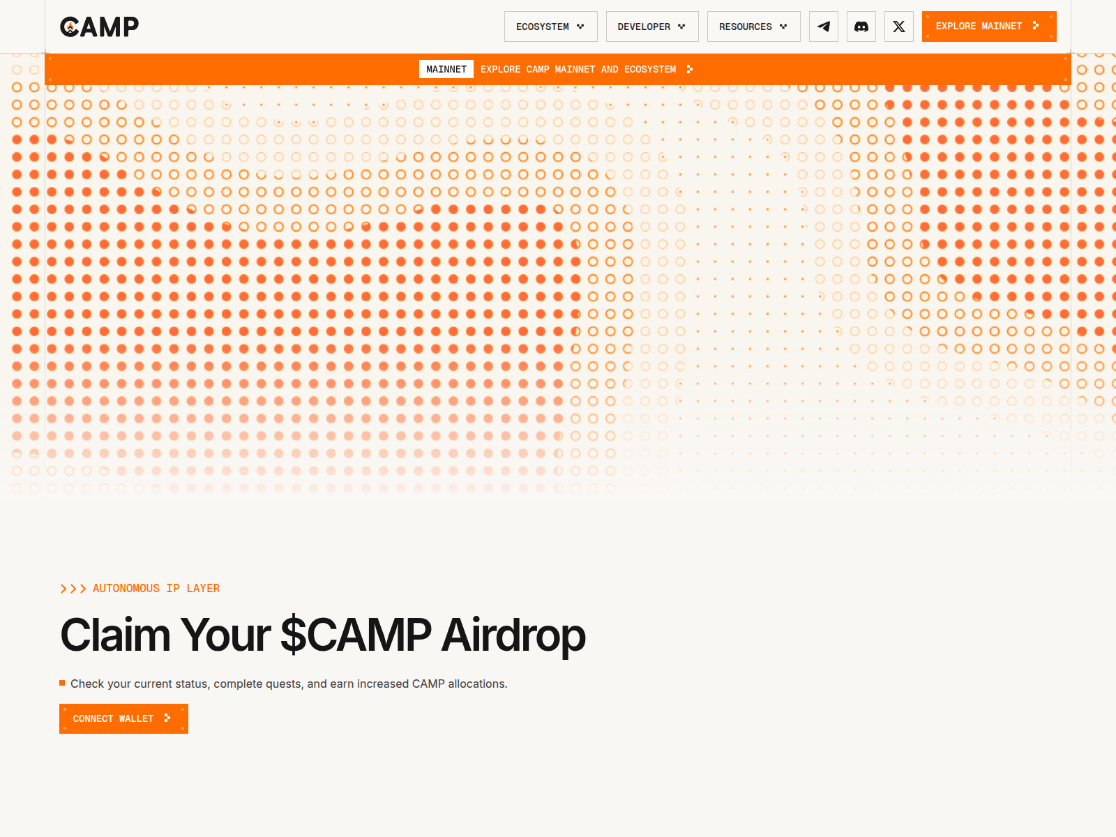 Screenshot of camp.airdropalerts.bar