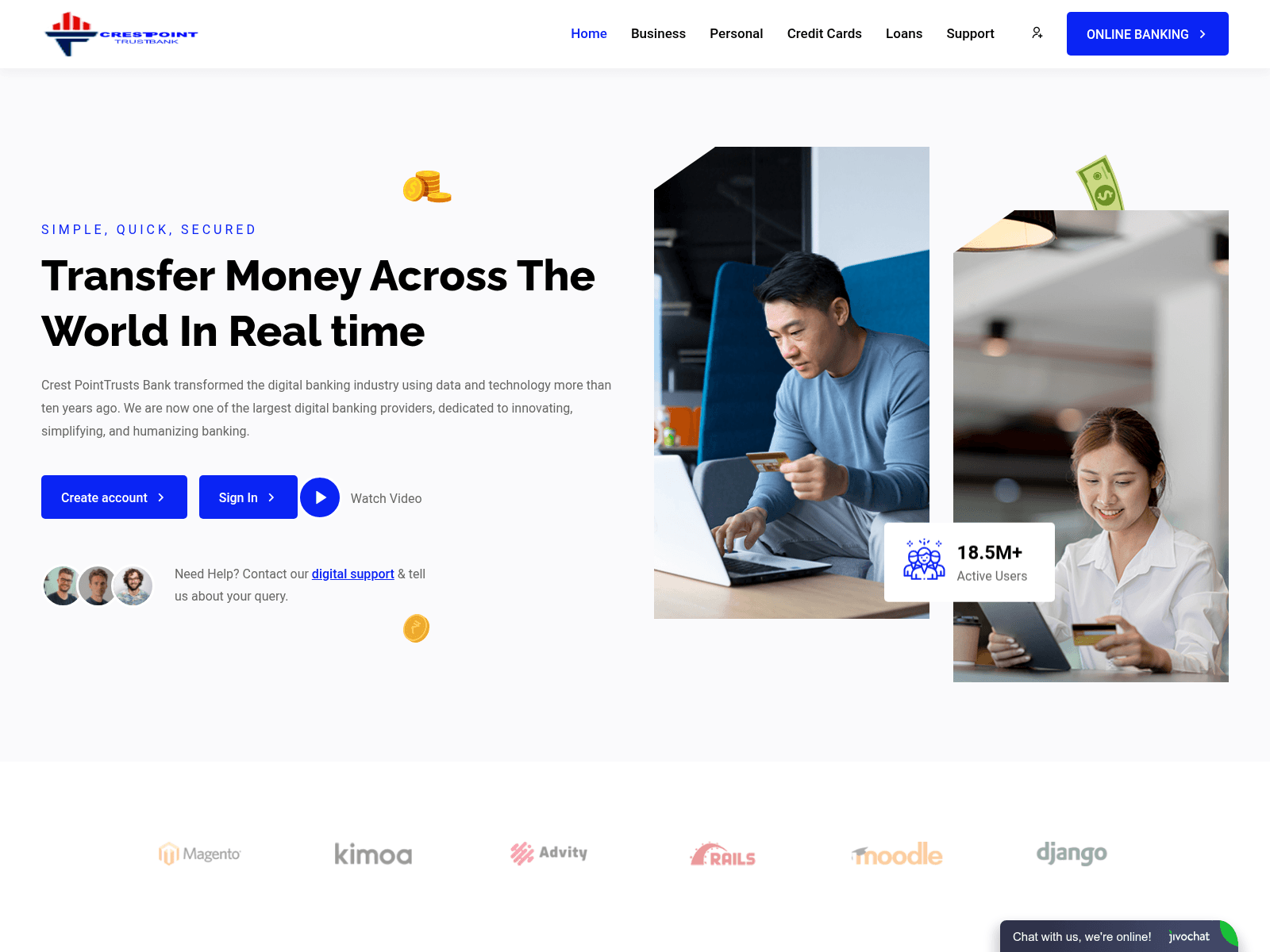 Screenshot of crestpoint-trustsbank.com