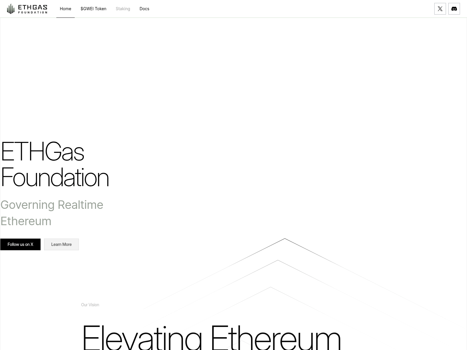 Screenshot of ethgasfoundation.net