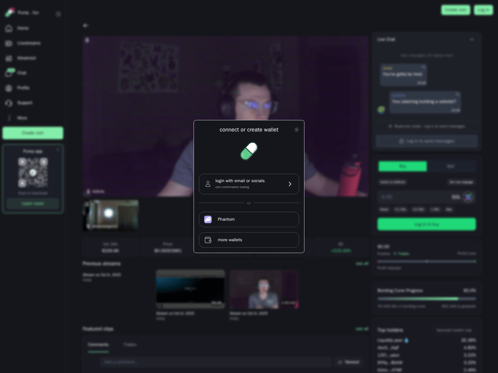 Screenshot of pump6.fun