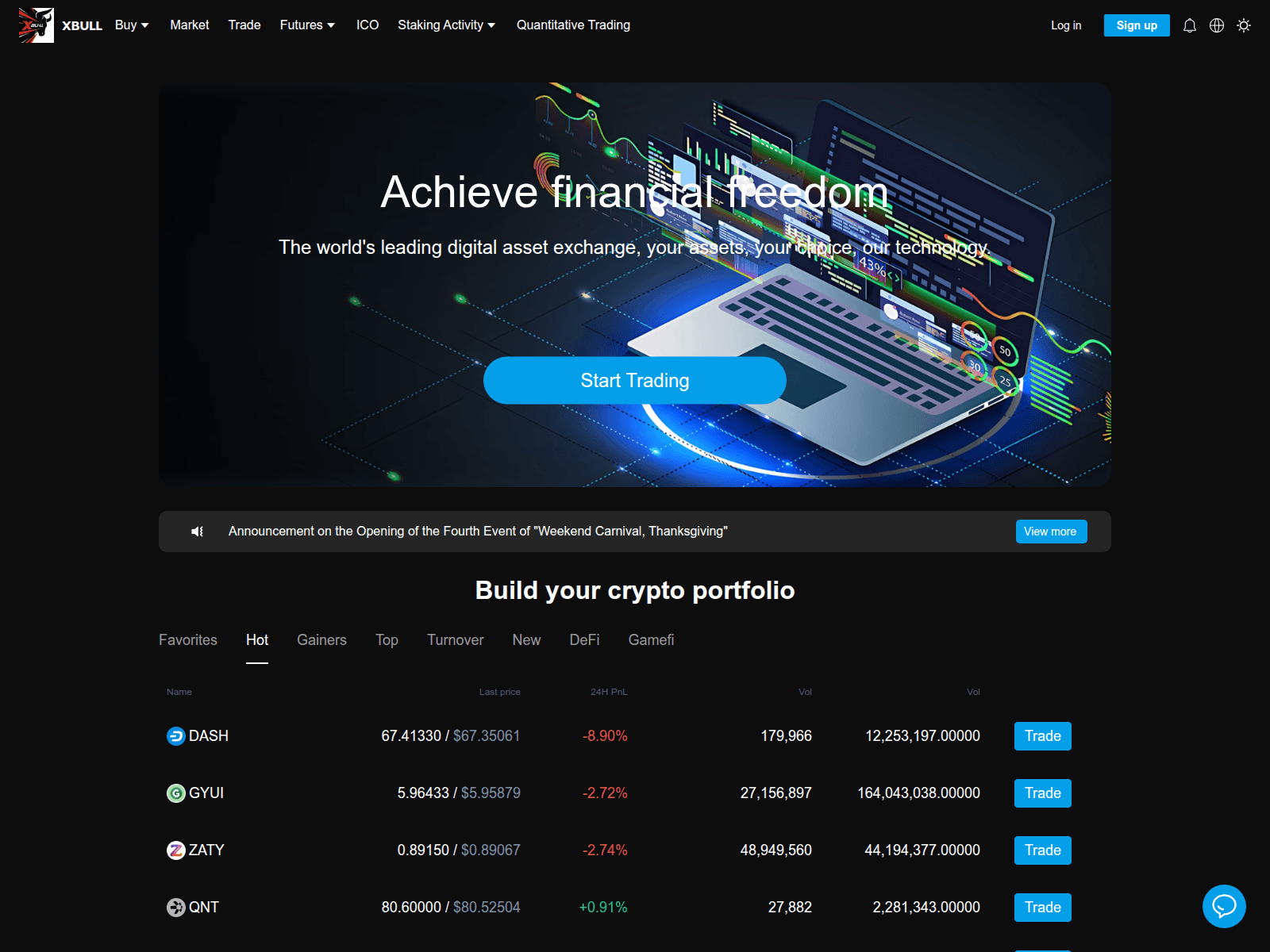 Screenshot of xbull.top