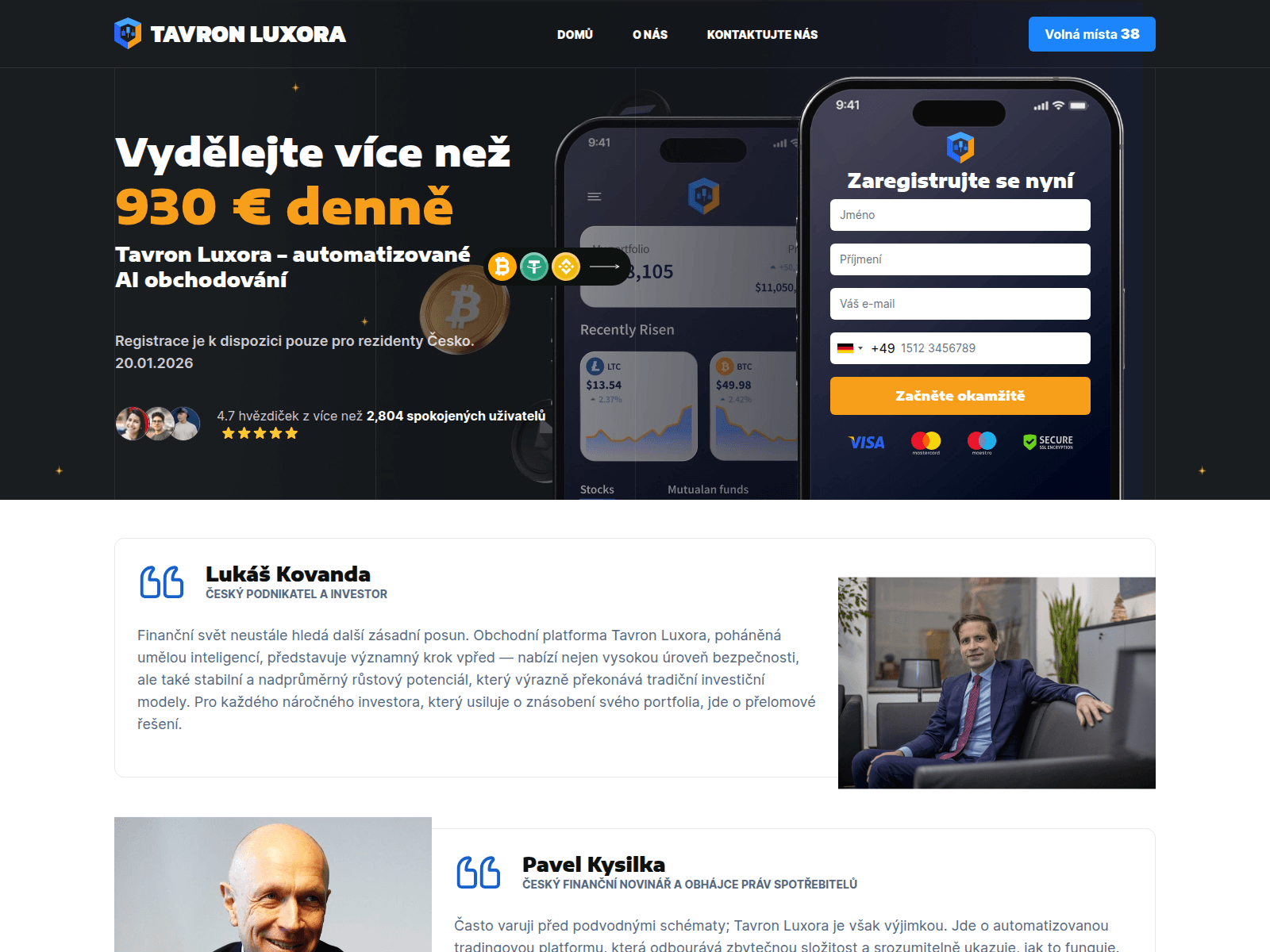 Screenshot of tavron-luxora.com