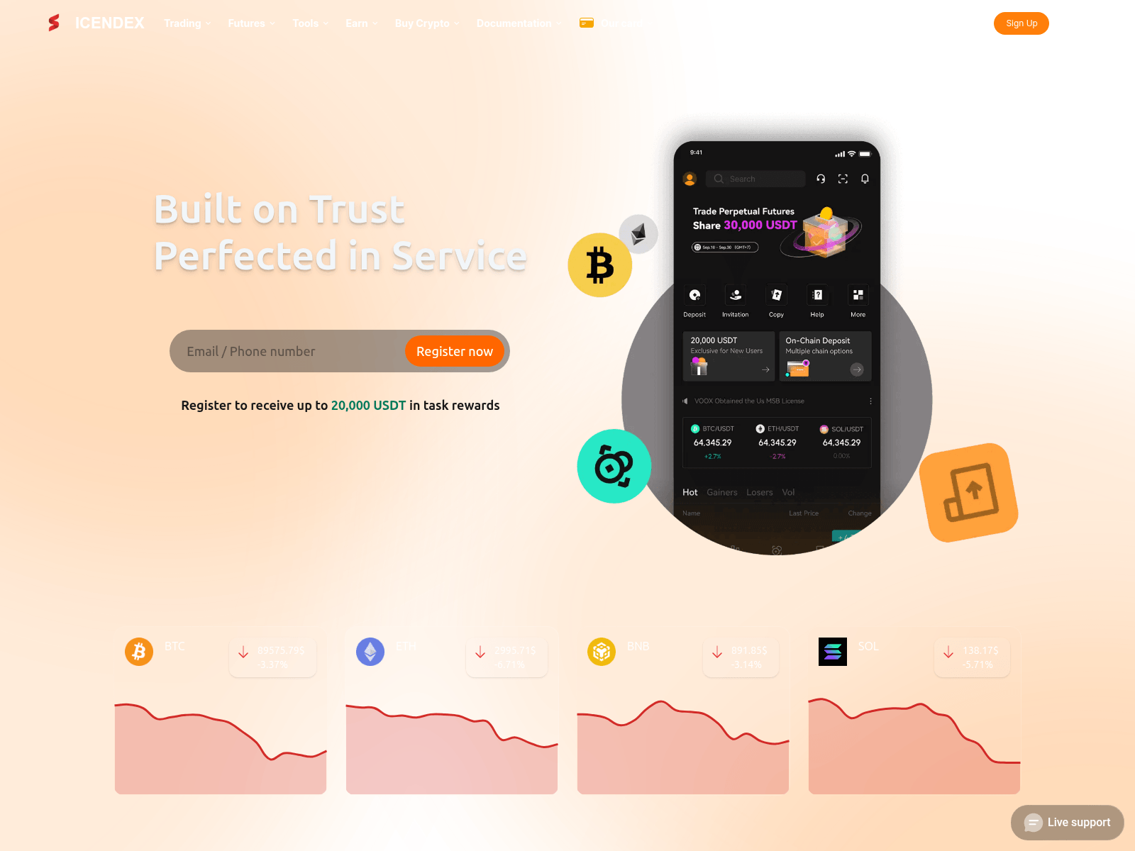 Screenshot of icendex.com