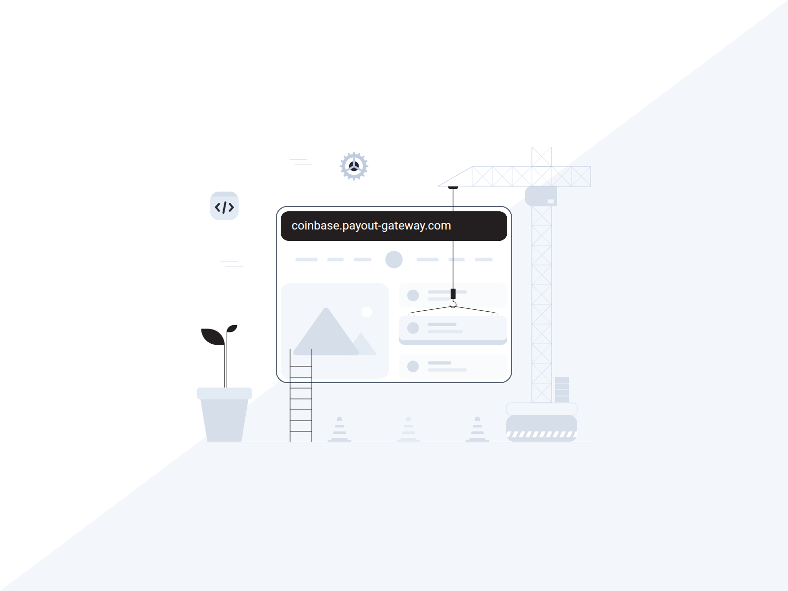 Screenshot of coinbase.payout-gateway.com