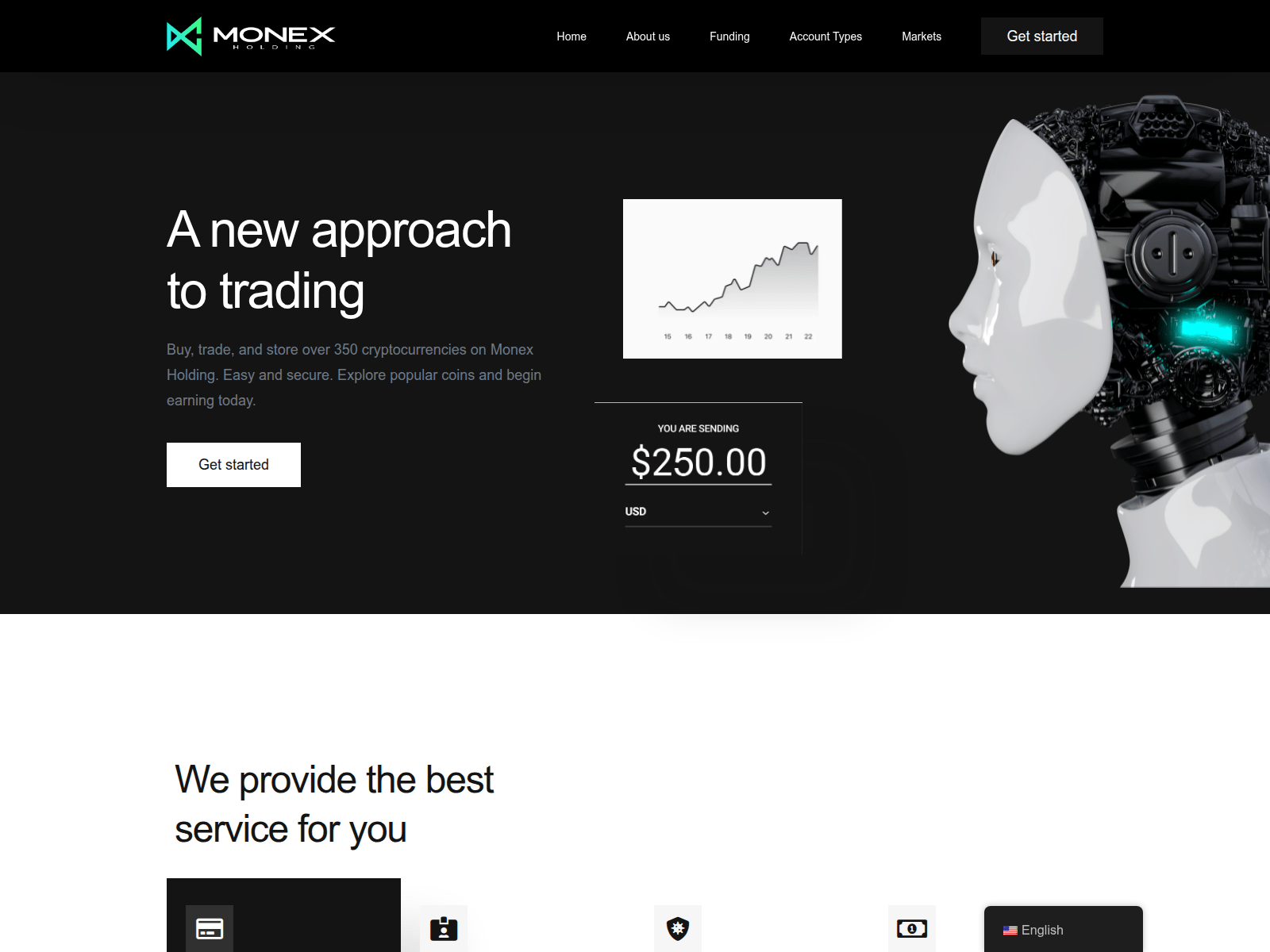 Screenshot of monexa-hollding.com