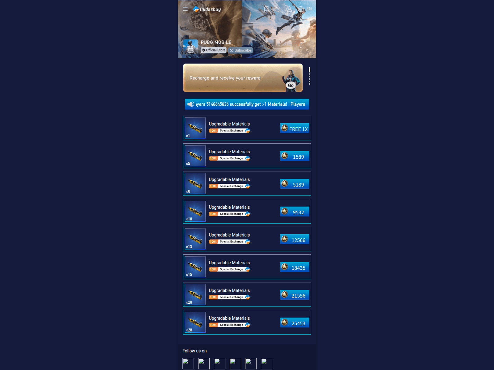 Screenshot of midasbuy.nett.to