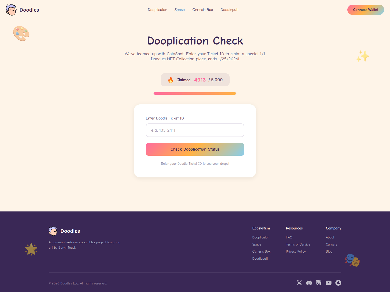 Screenshot of doodles-x-coinspot.site