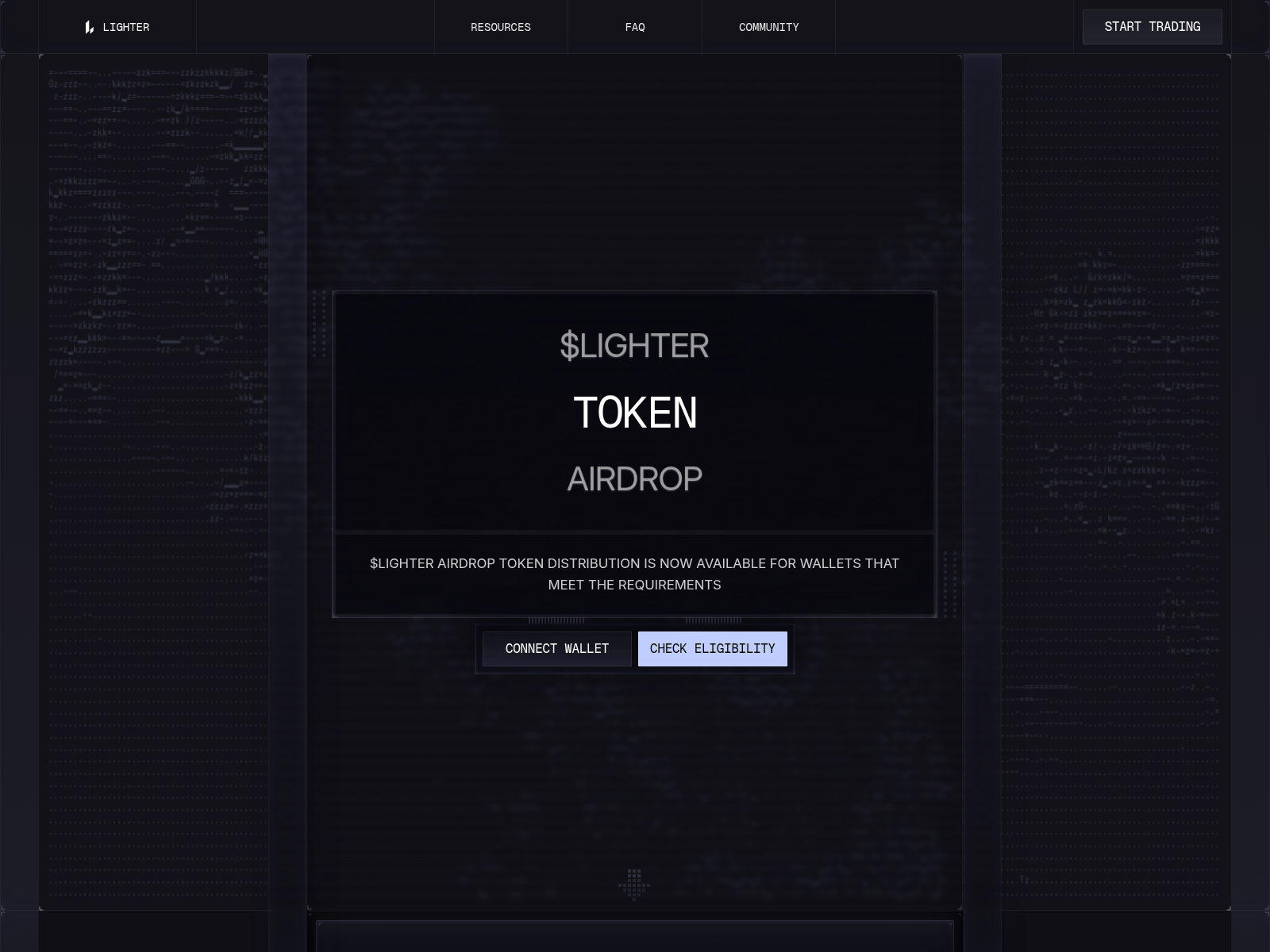 Screenshot of mainnet-lighter.xyz