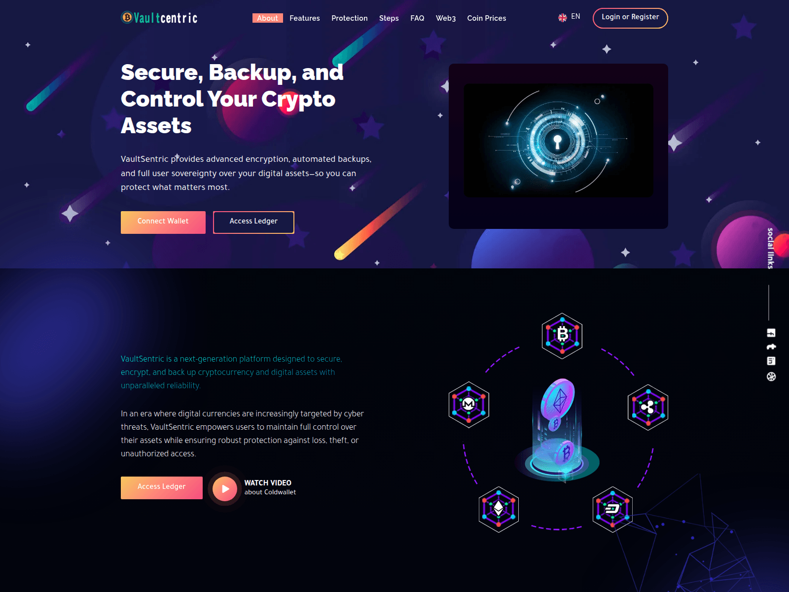 Screenshot of vaultsentric.com