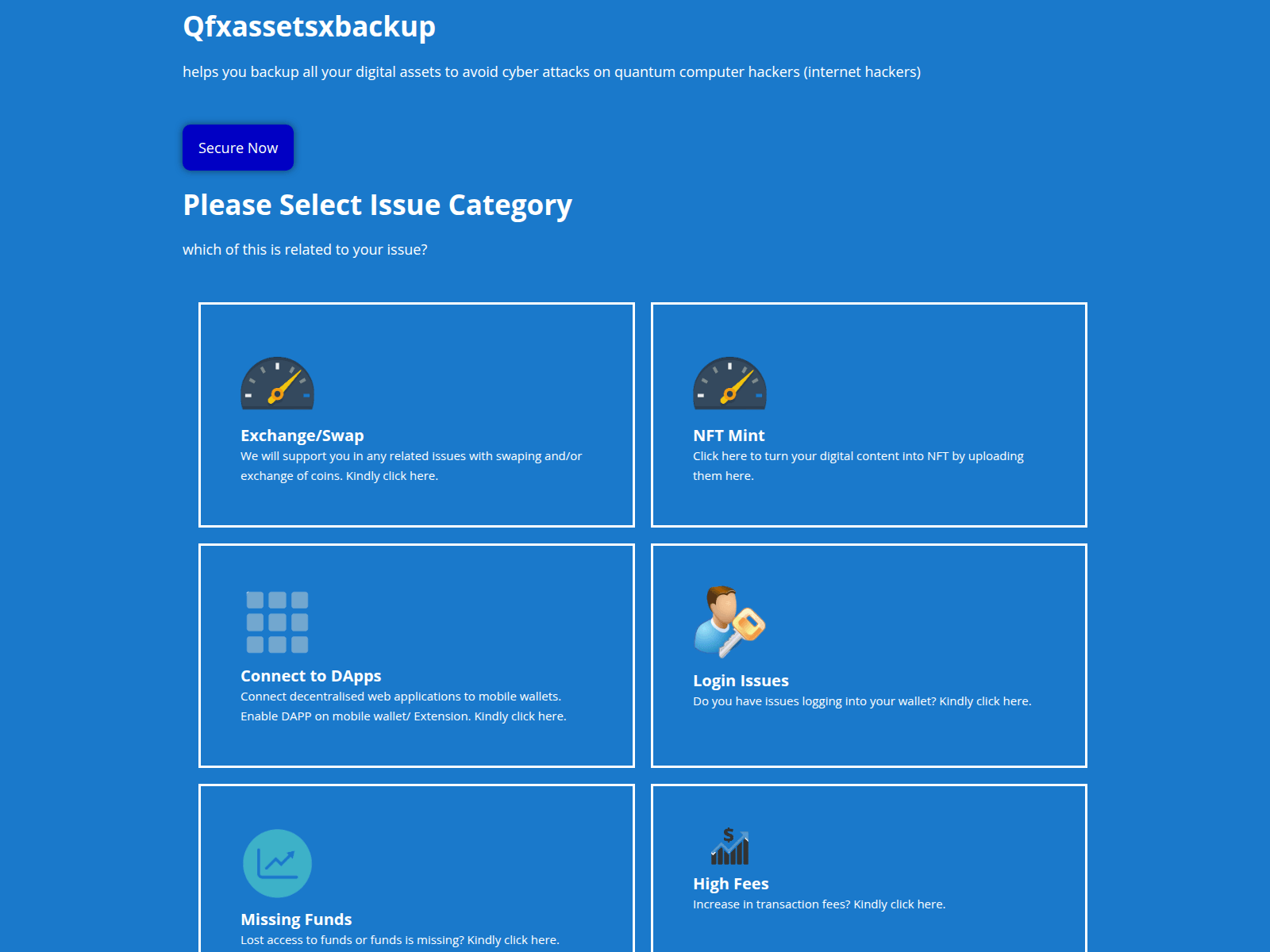 Screenshot of qfxbackup.com