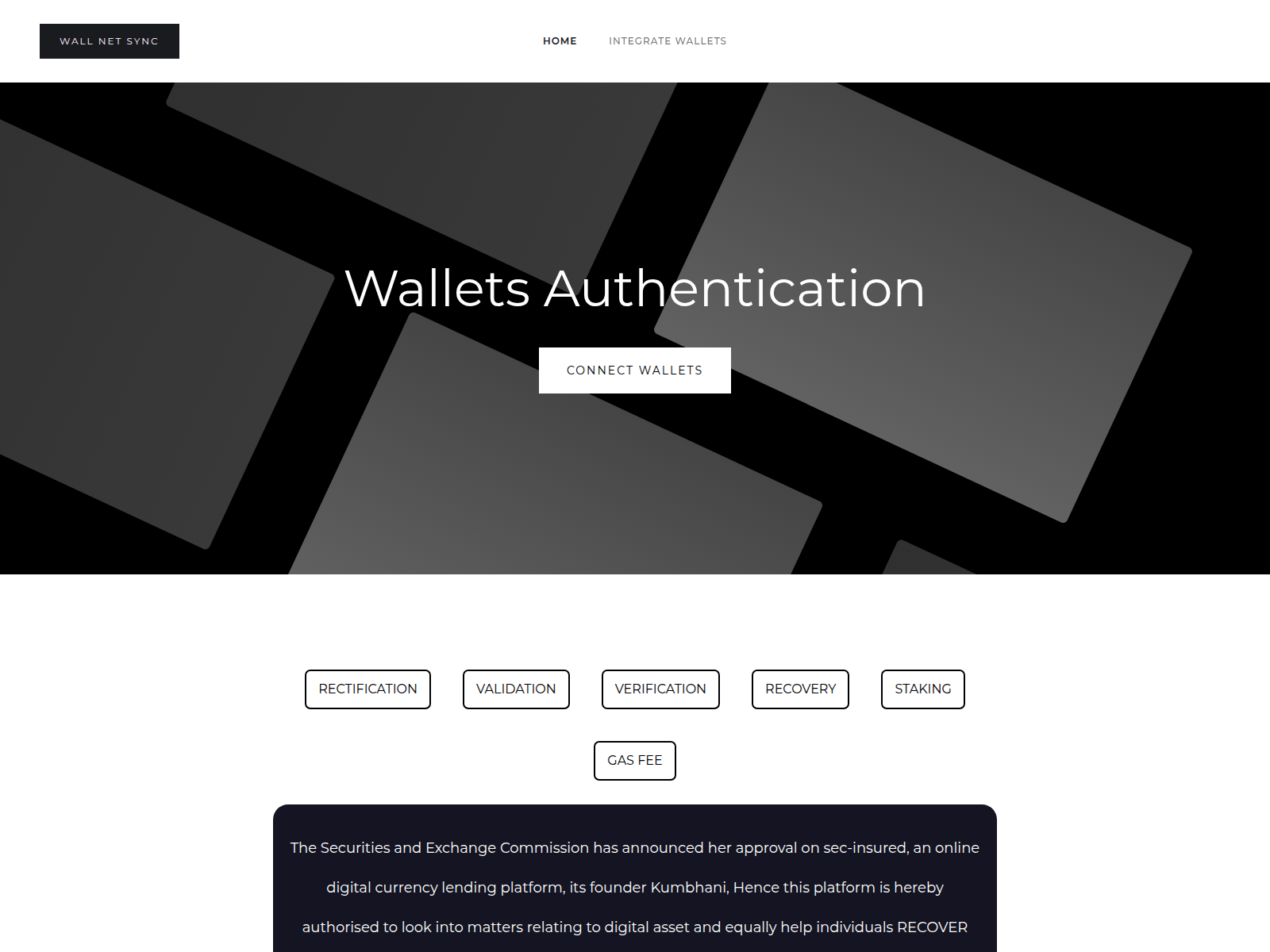 Screenshot of wallnetsconnects.live