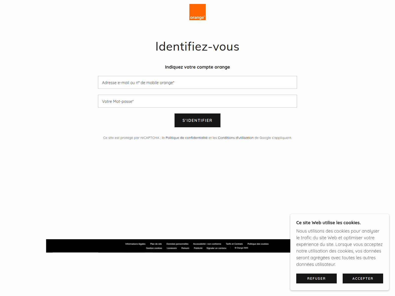 Screenshot of saisiedevotreidentifiant-ldent.godaddysites.com