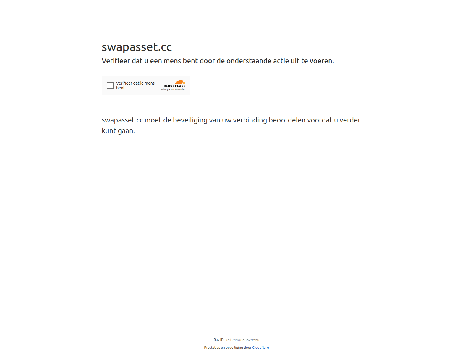 Screenshot of swapasset.cc