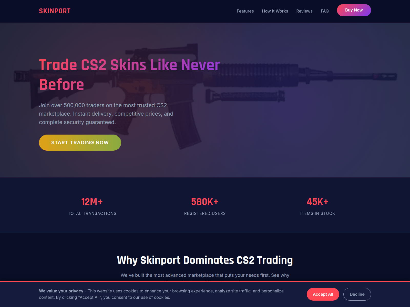 Screenshot of skinport-offer.com