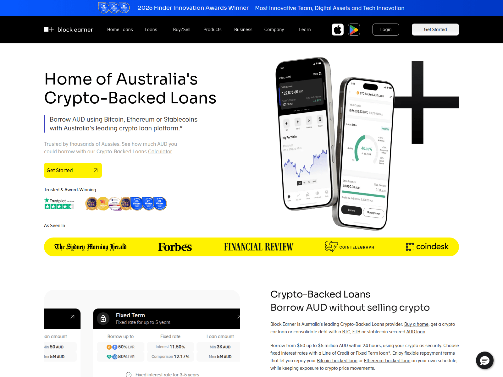 Screenshot of blockearner.com.au
