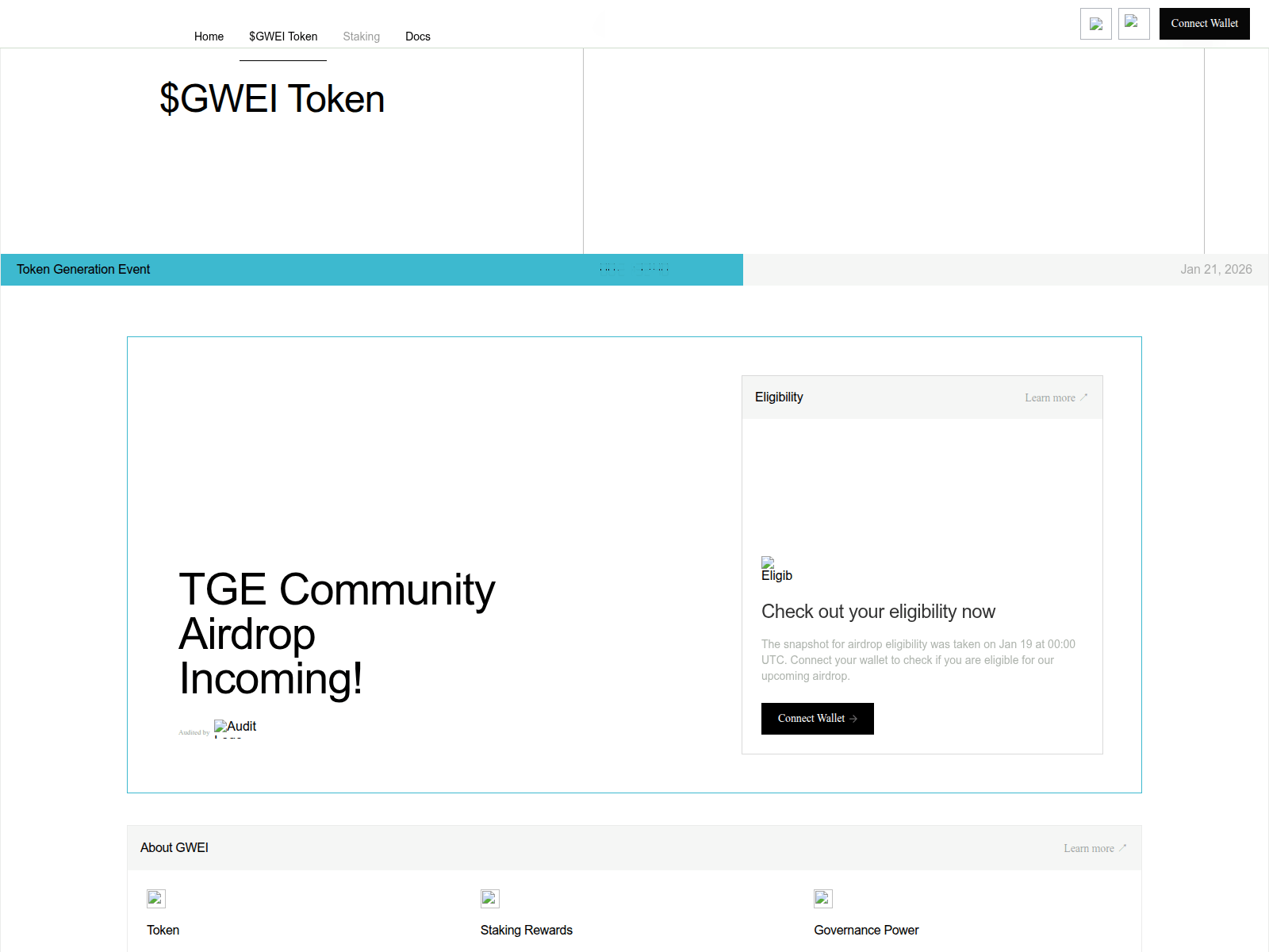 Screenshot of ethgasfoundation.app