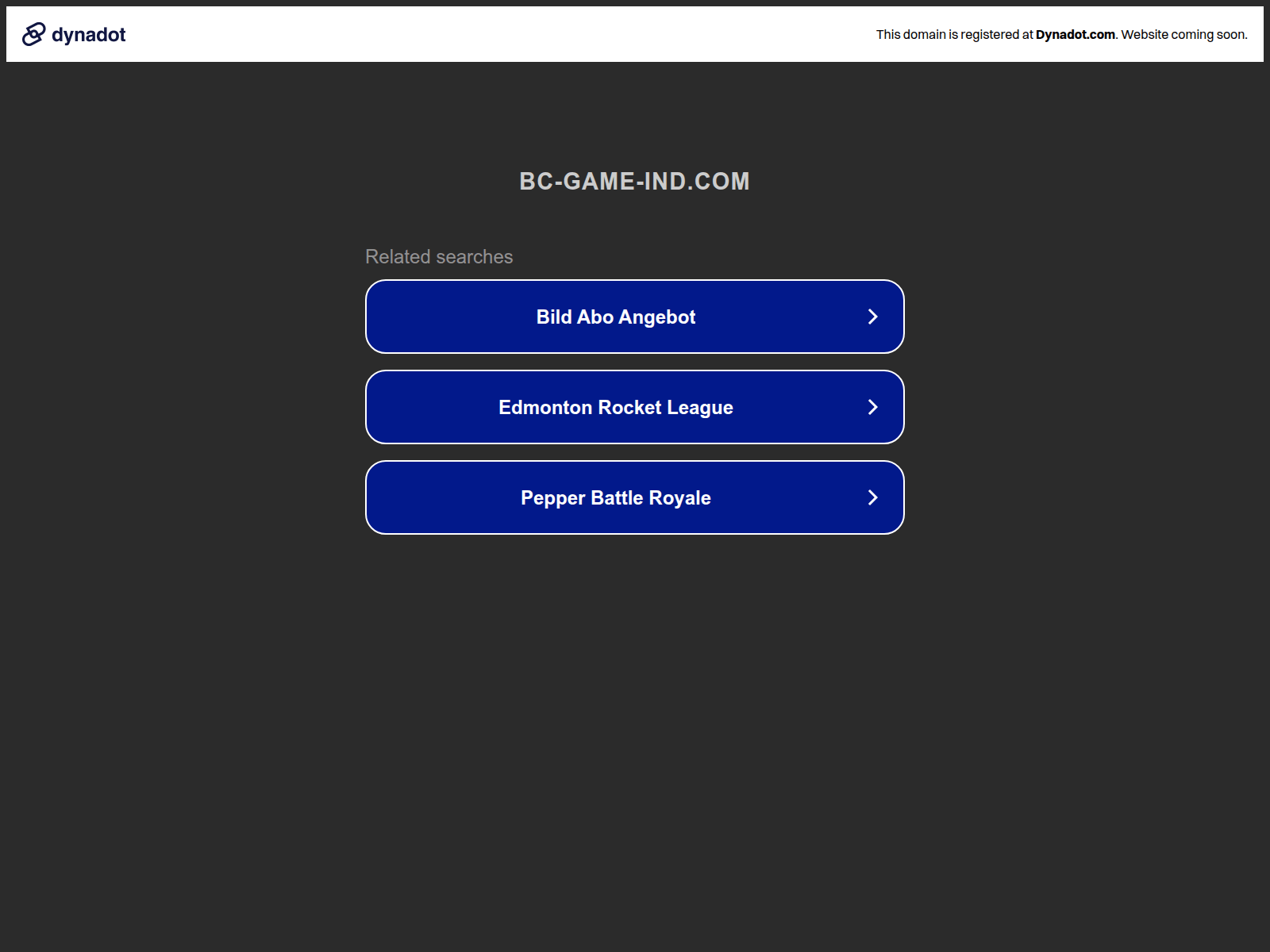 Screenshot of bc-game-ind.com