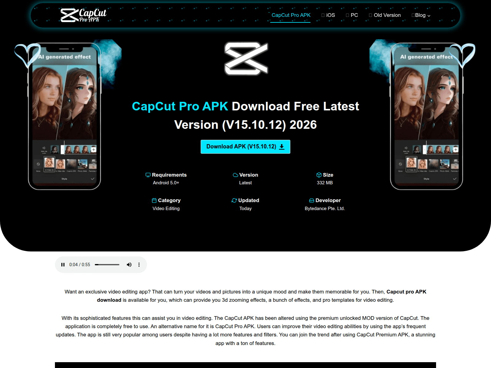 Screenshot of caupcutapk.com