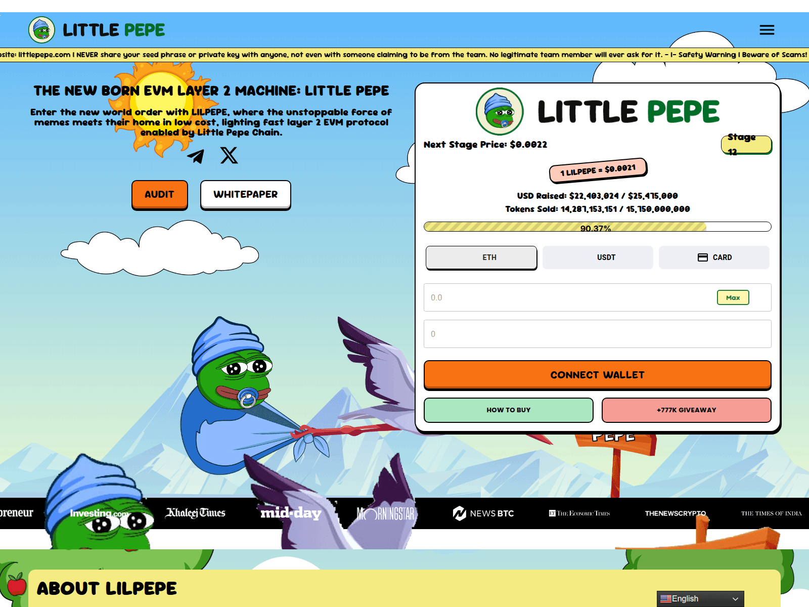 Screenshot of lilltlepepe.com