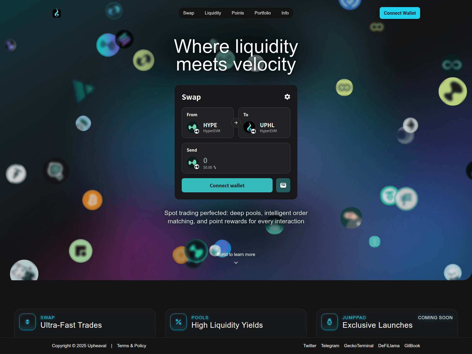 Screenshot of uphaeval.fi