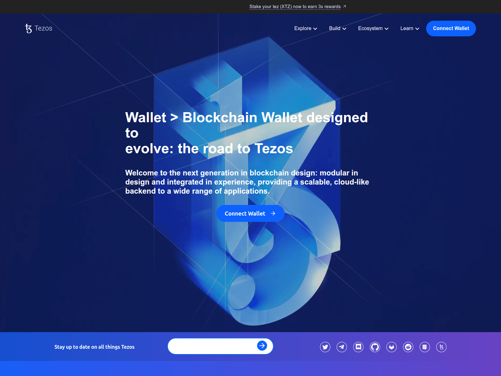 Screenshot of tezos-wallet.io